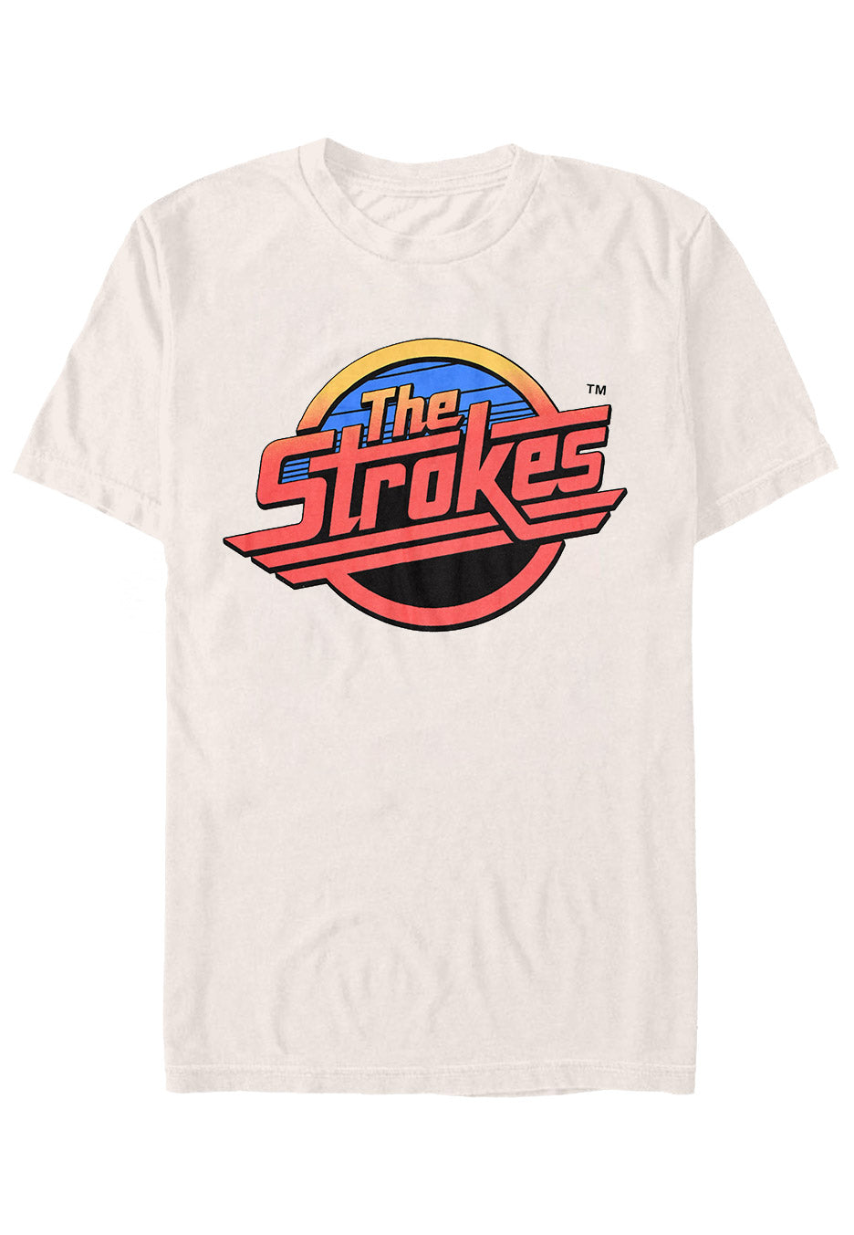 The Strokes - Red Logo Beige - T-Shirt | Neutral-Image