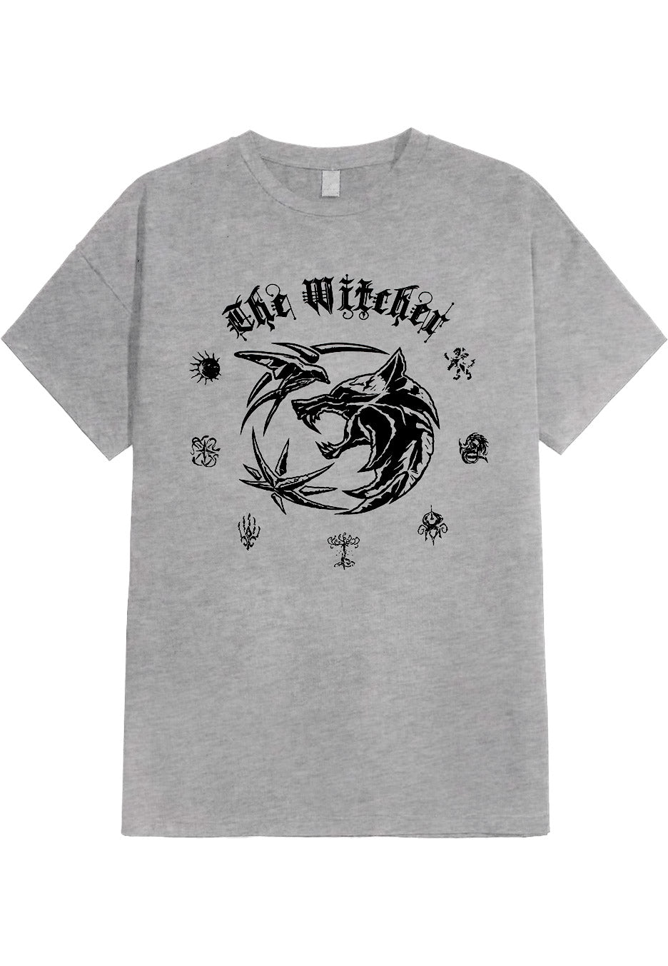 The Witcher - Vintage Acid Wash Grey - T-Shirt | Neutral-Image