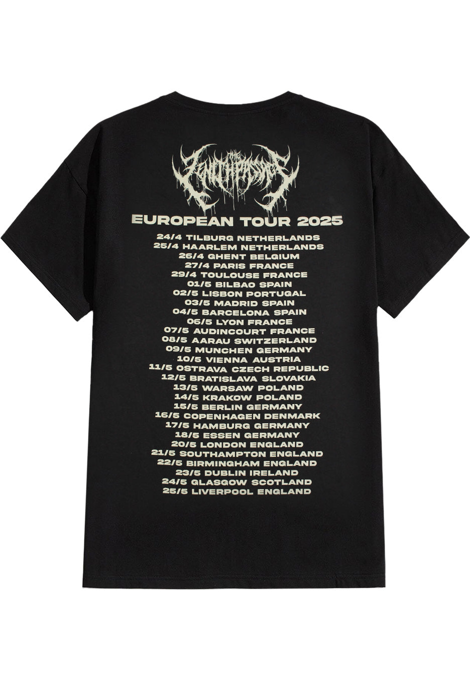 The Zenith Passage - European Tour 2025 - T-Shirt | Neutral-Image