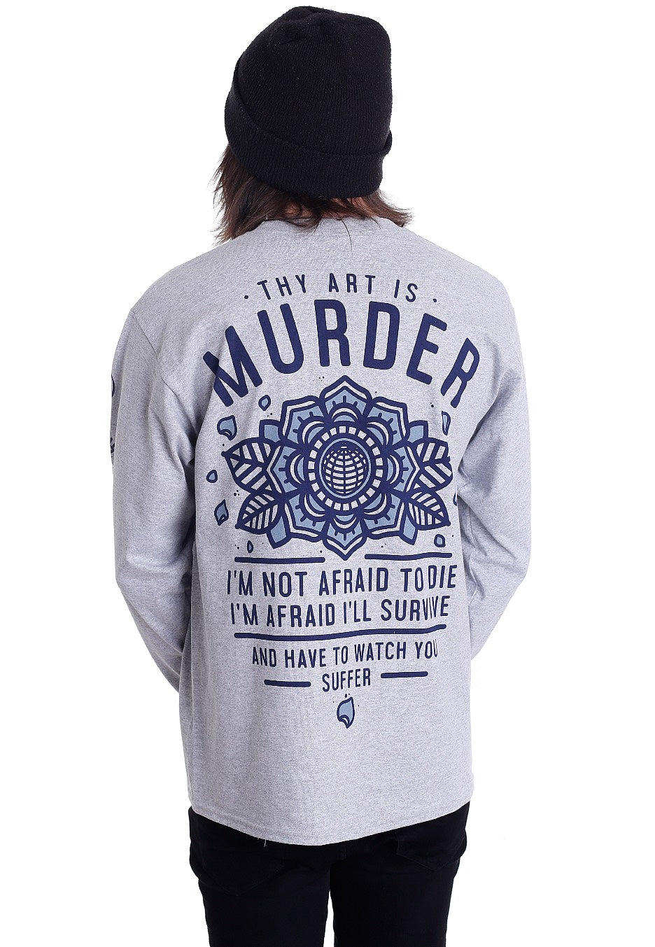 Thy Art Is Murder - Not Afraid Sportsgrey - Longsleeve | Men-Image