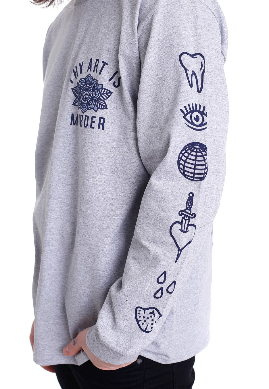 Thy Art Is Murder - Not Afraid Sportsgrey - Longsleeve | Men-Image