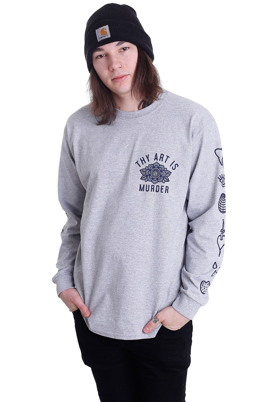 Thy Art Is Murder - Not Afraid Sportsgrey - Longsleeve | Men-Image