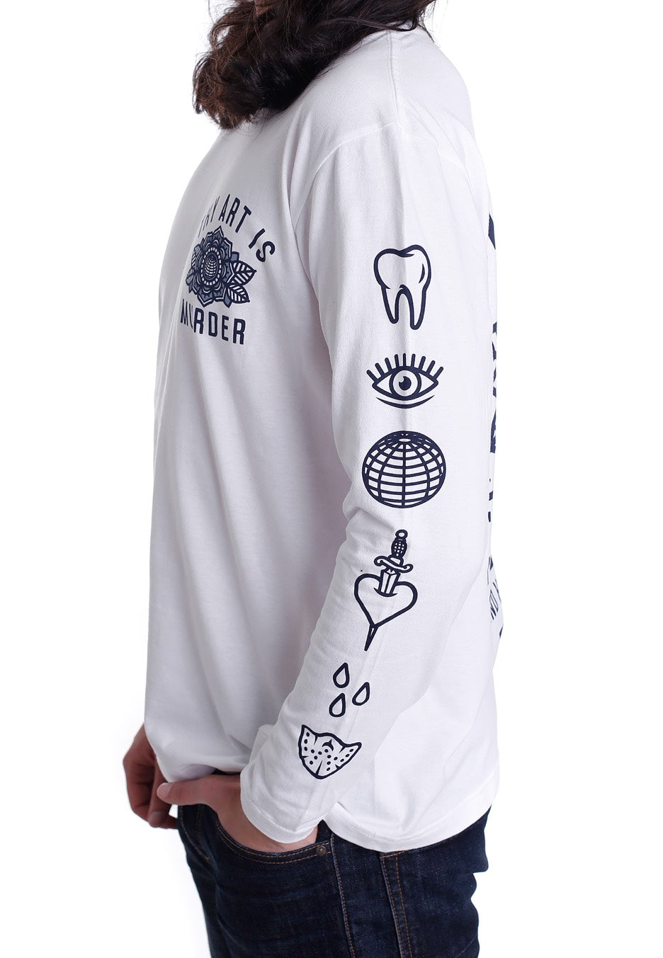 Thy Art Is Murder - Not Afraid White - Longsleeve | Men-Image