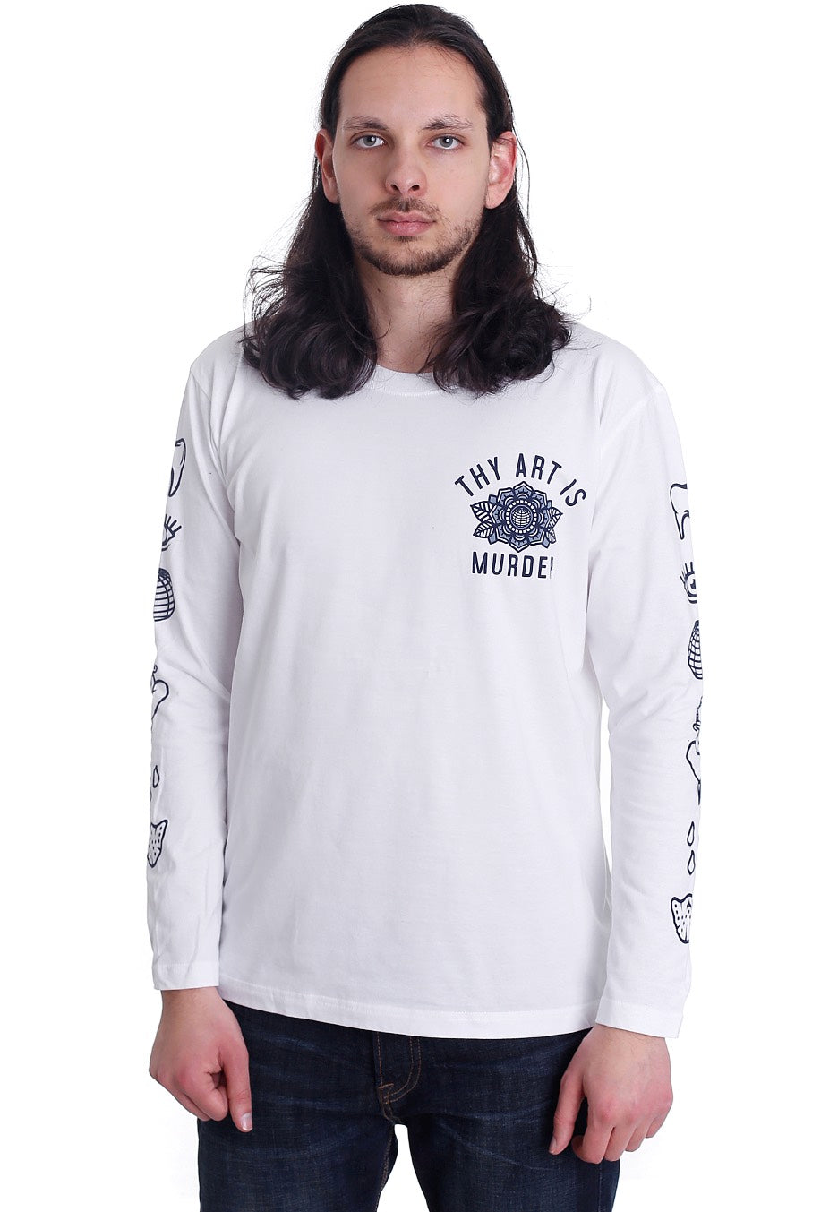 Thy Art Is Murder - Not Afraid White - Longsleeve | Men-Image