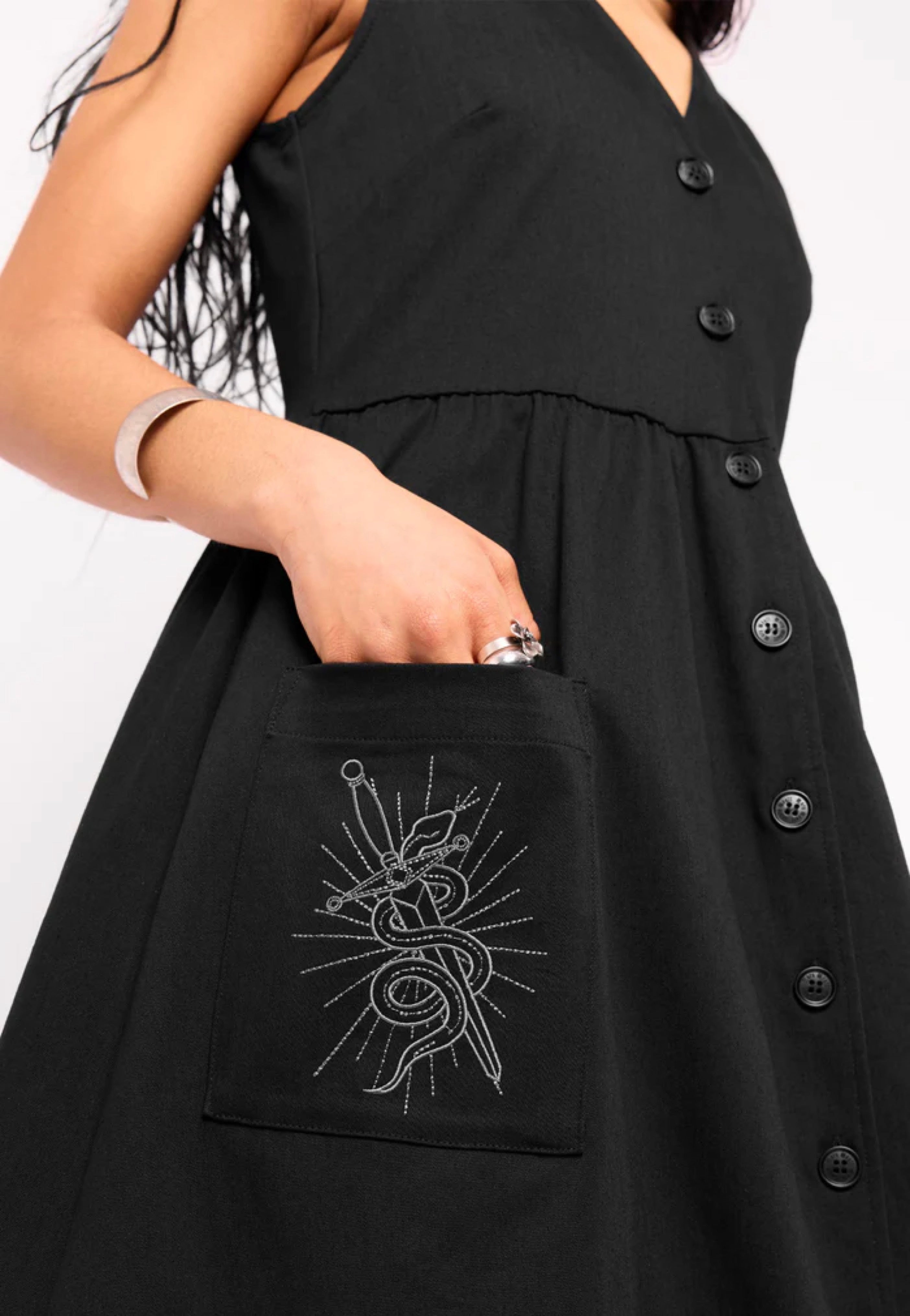 Mary Wyatt - Tilda Smock Black - Dress | Women-Image
