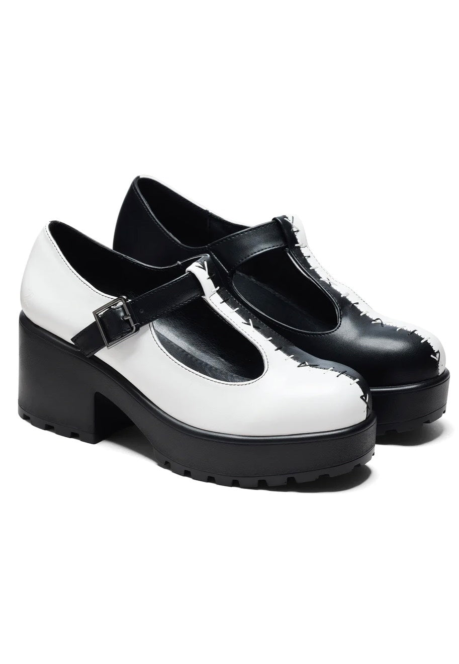Koi Footwear Tira Mary Janes Dead Or Alive Edition Black White Chaussures pour fille