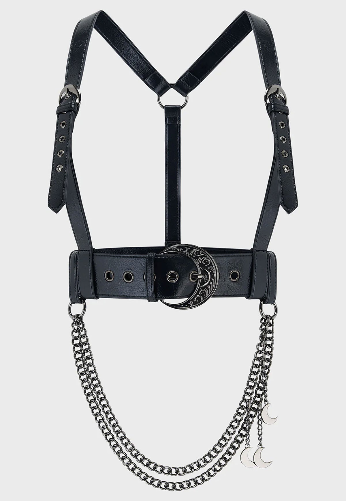 Killstar Lovers Eclipse Black/Silver Arnés
