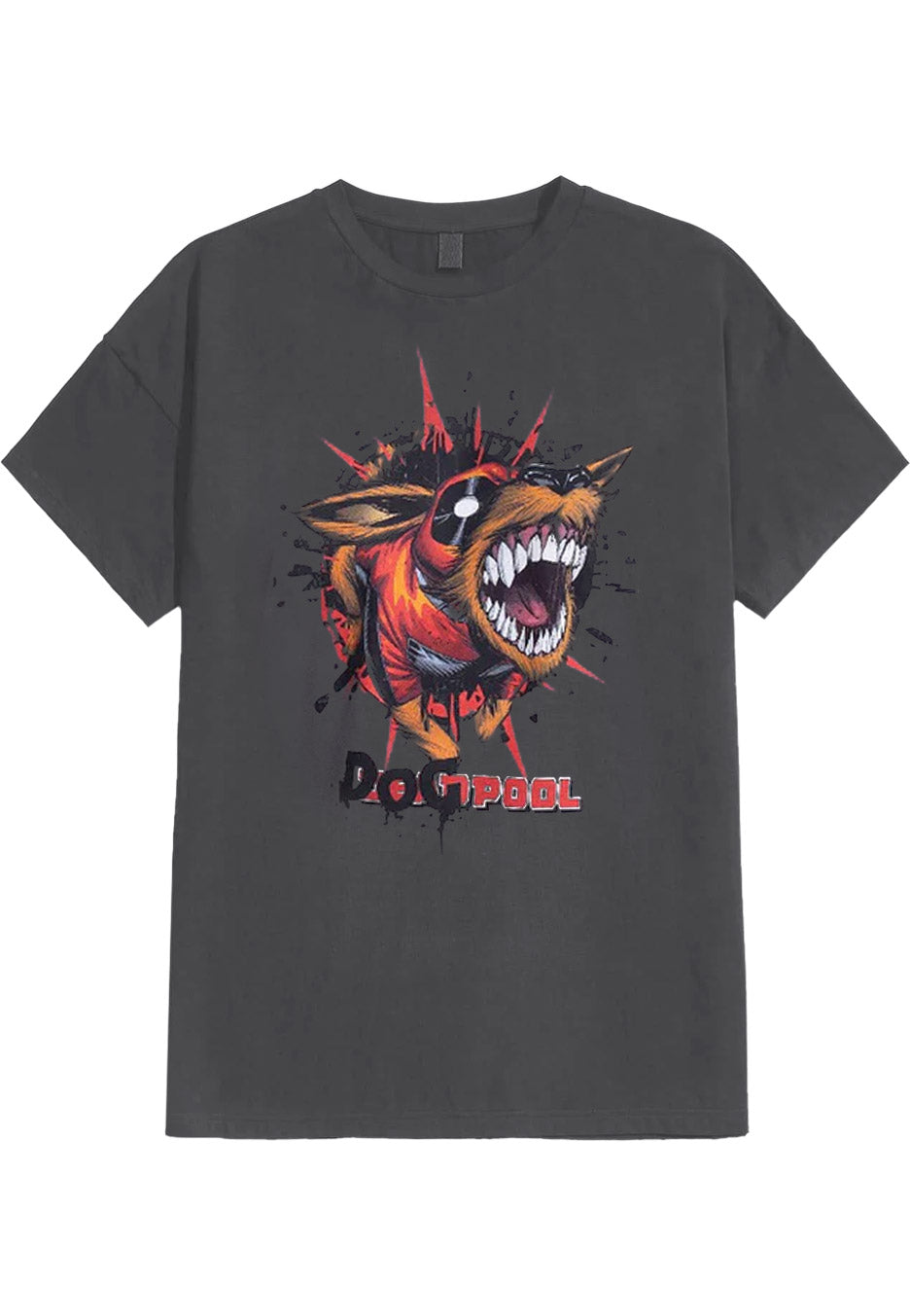 Deadpool - Dogpool Anthracite Melange - T-Shirt | Neutral-Image