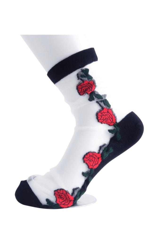 T.U.K. - Red Roses Ankle - Socks