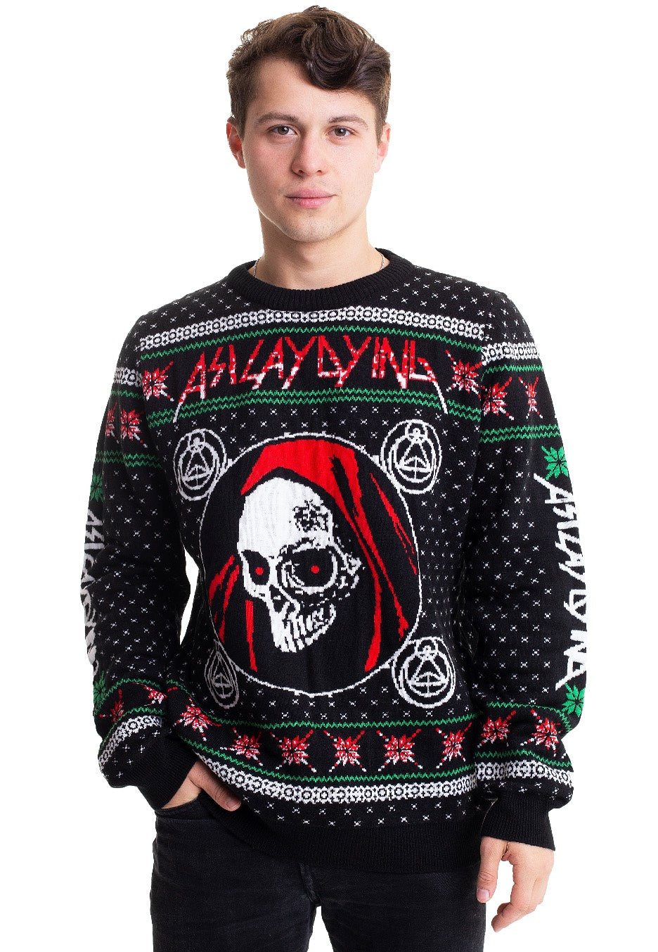 As I Lay Dying Shaped By Fire Limited Winter Knit Jersey de punto