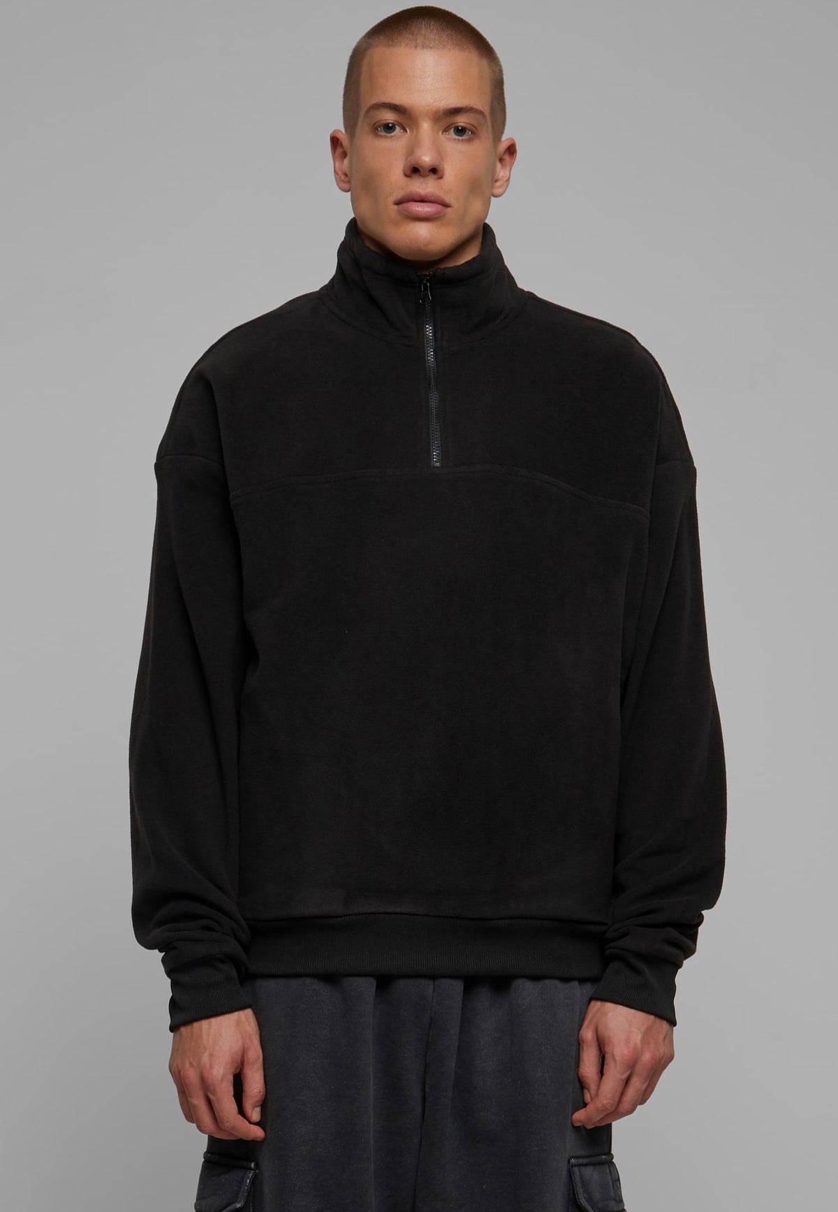 Urban Classics - Basic Polar Fleece Black - Pullover | Men-Image
