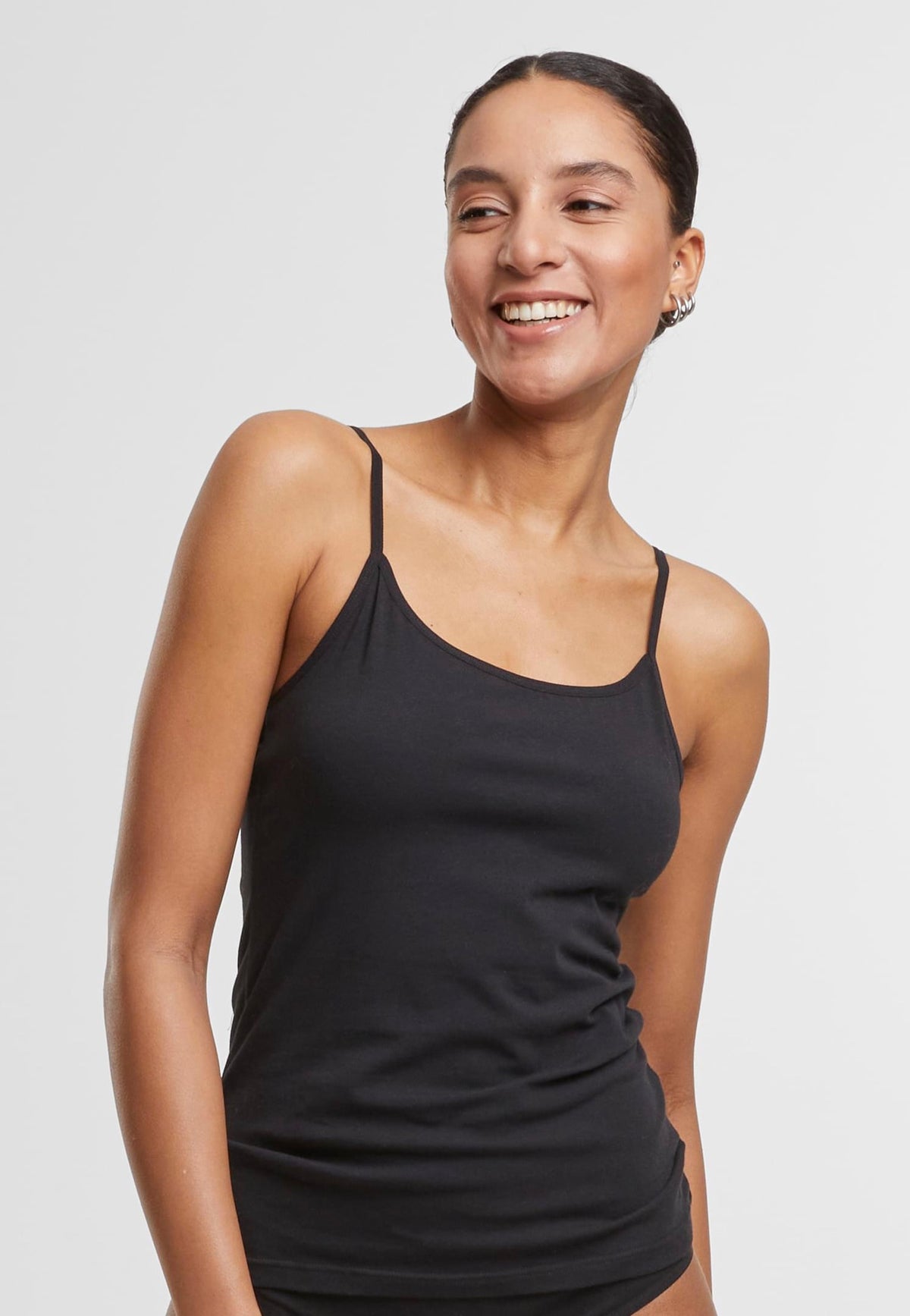 Urban Classics Ladies Basic Pack Of 2 Black+Black Tank