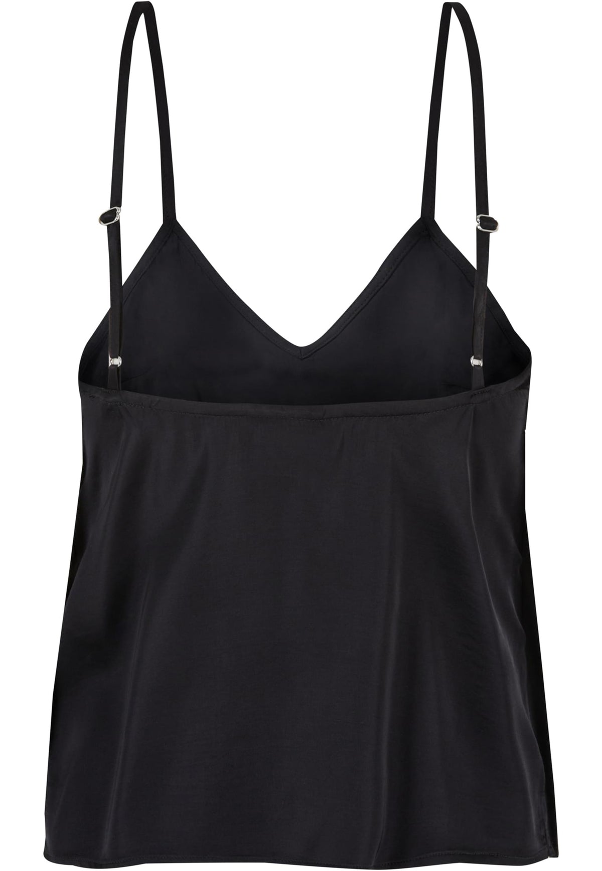 Urban Classics Ladies Viscose Satin Slip Black Top