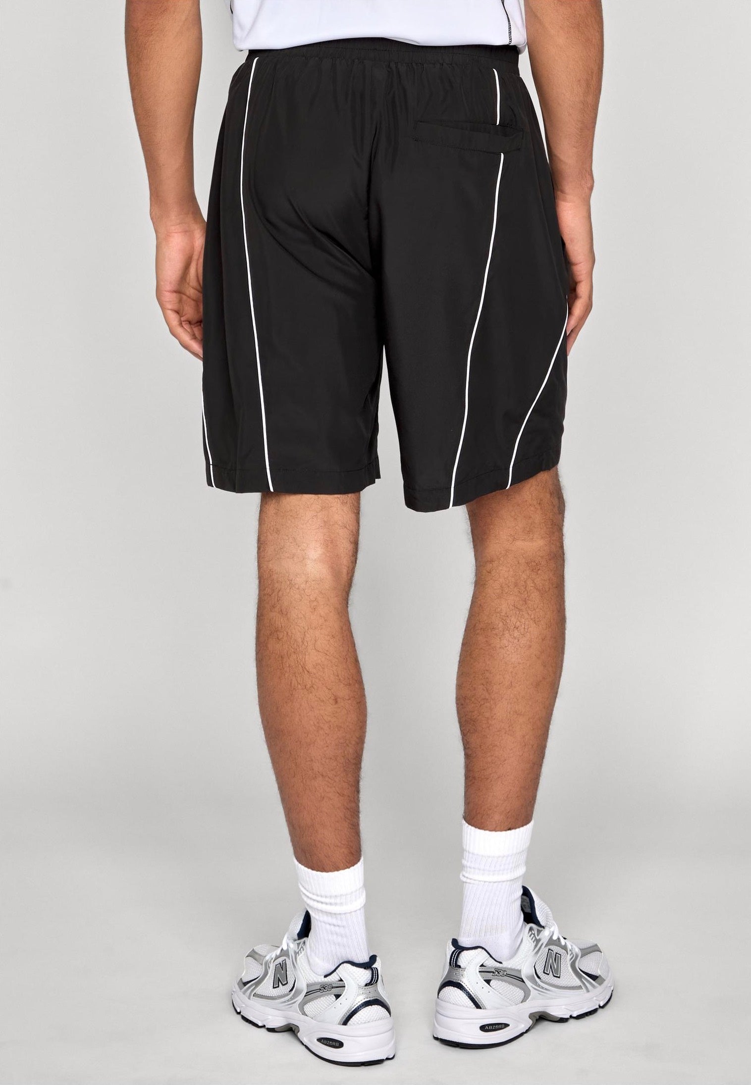Urban Classics Piping Track Black Shorts