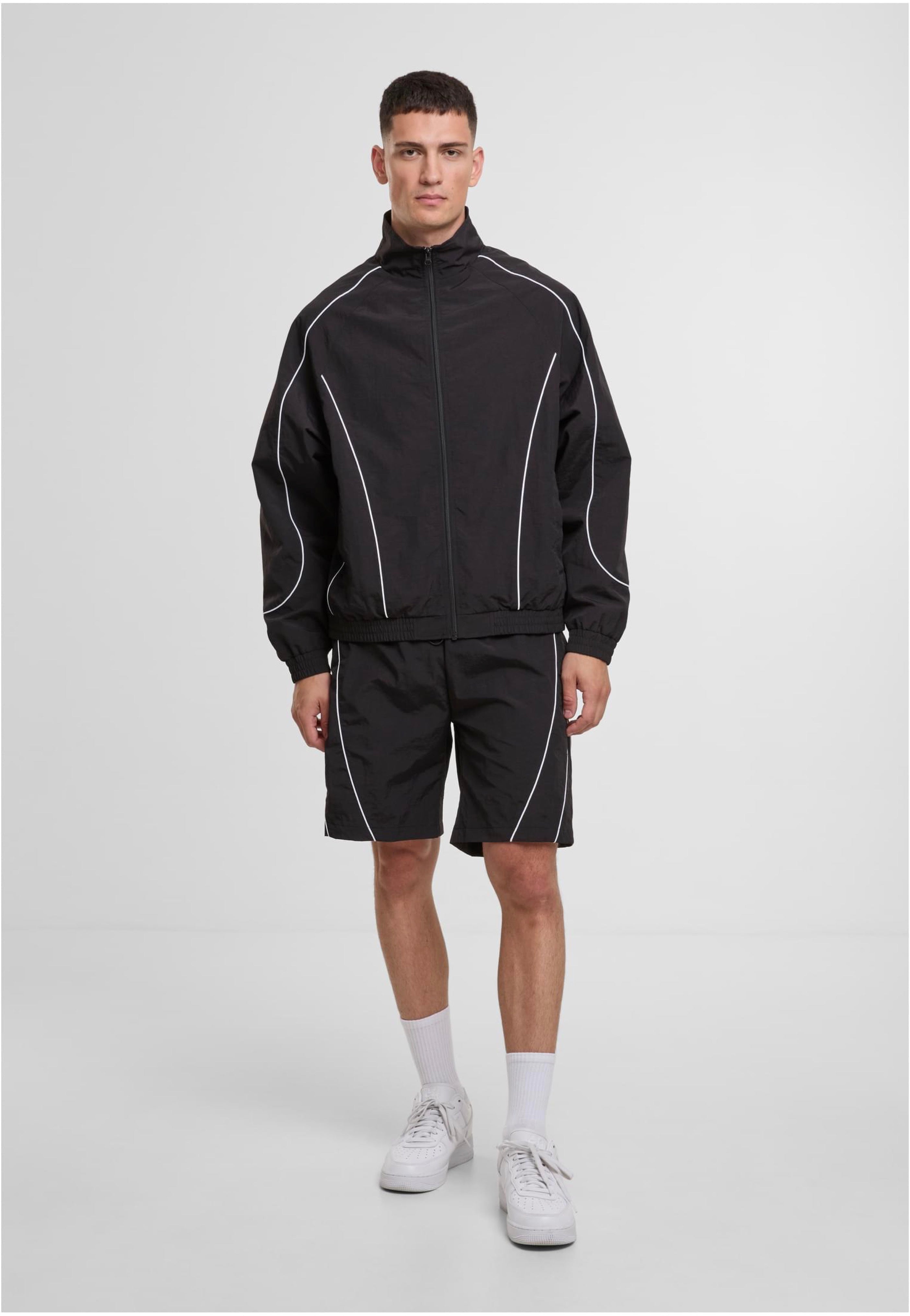 Urban Classics Piping Track Black Shorts