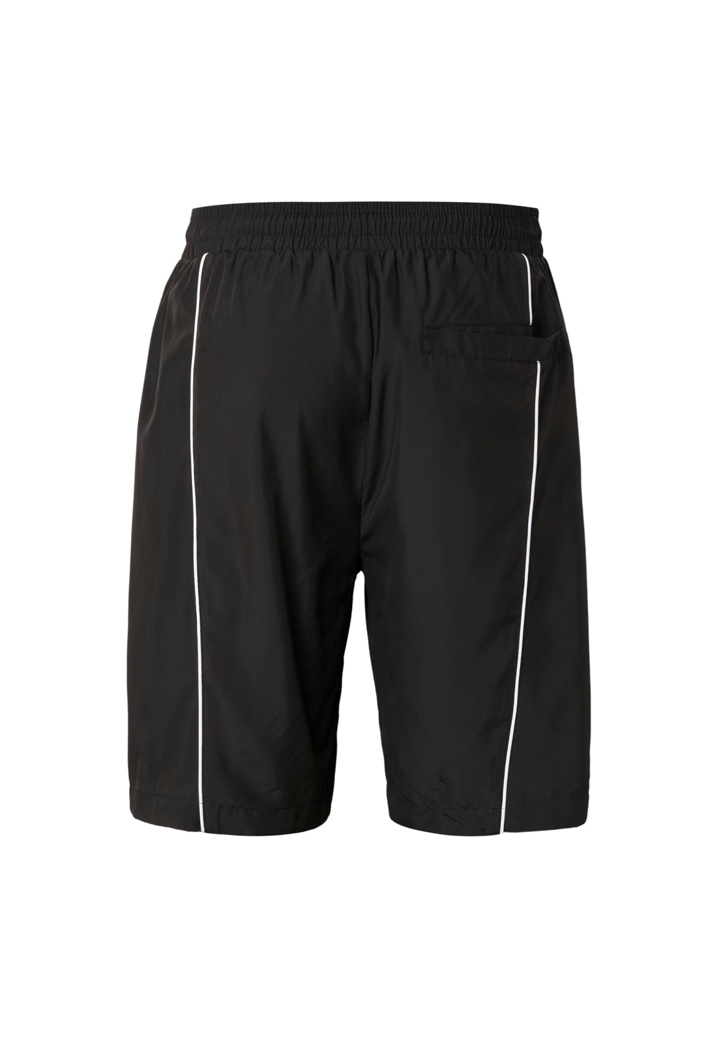 Urban Classics Piping Track Black Shorts
