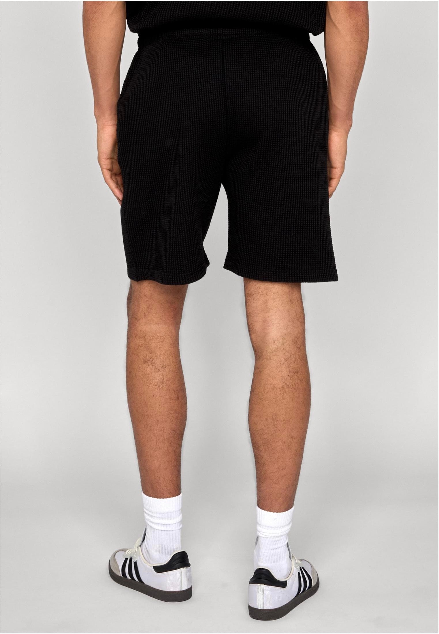 Urban Classics - Thermal Waffle Black - Shorts | Men-Image
