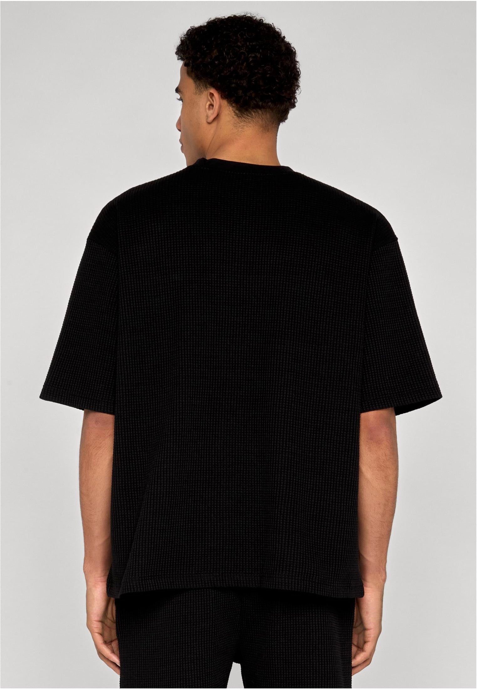 Urban Classics - Thermal Waffle Black - T-Shirt | Men-Image