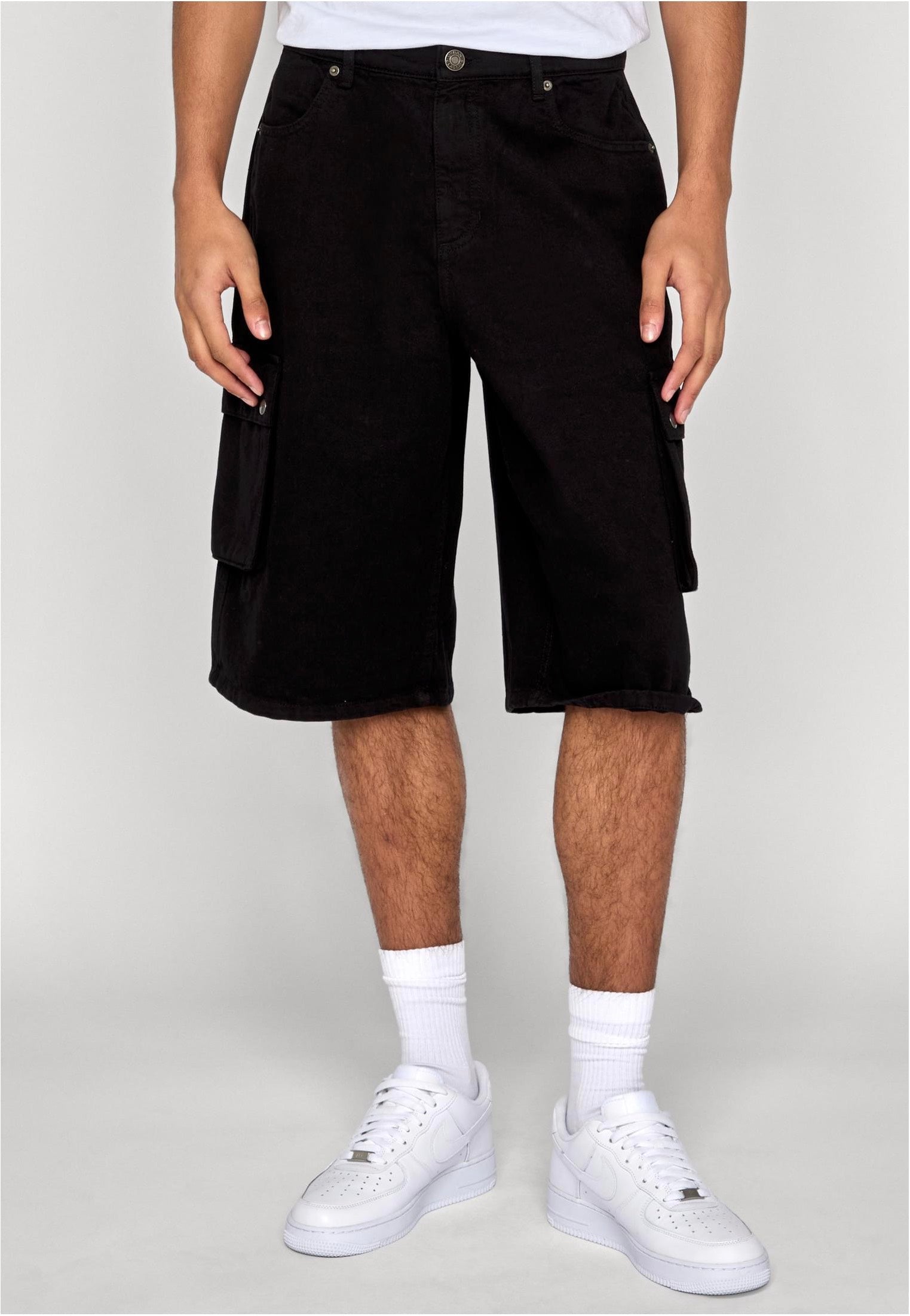 Urban Classics - Washed Workwear Black - Shorts | Men-Image