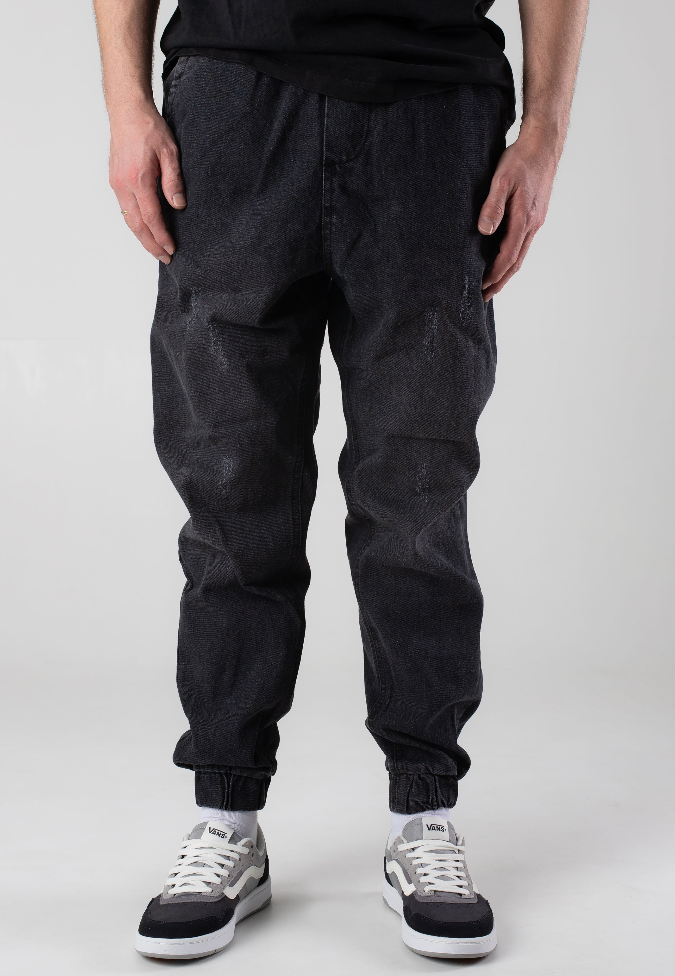 Urban Classics - Jogg Denim Black Washed - Pants | Men-Image