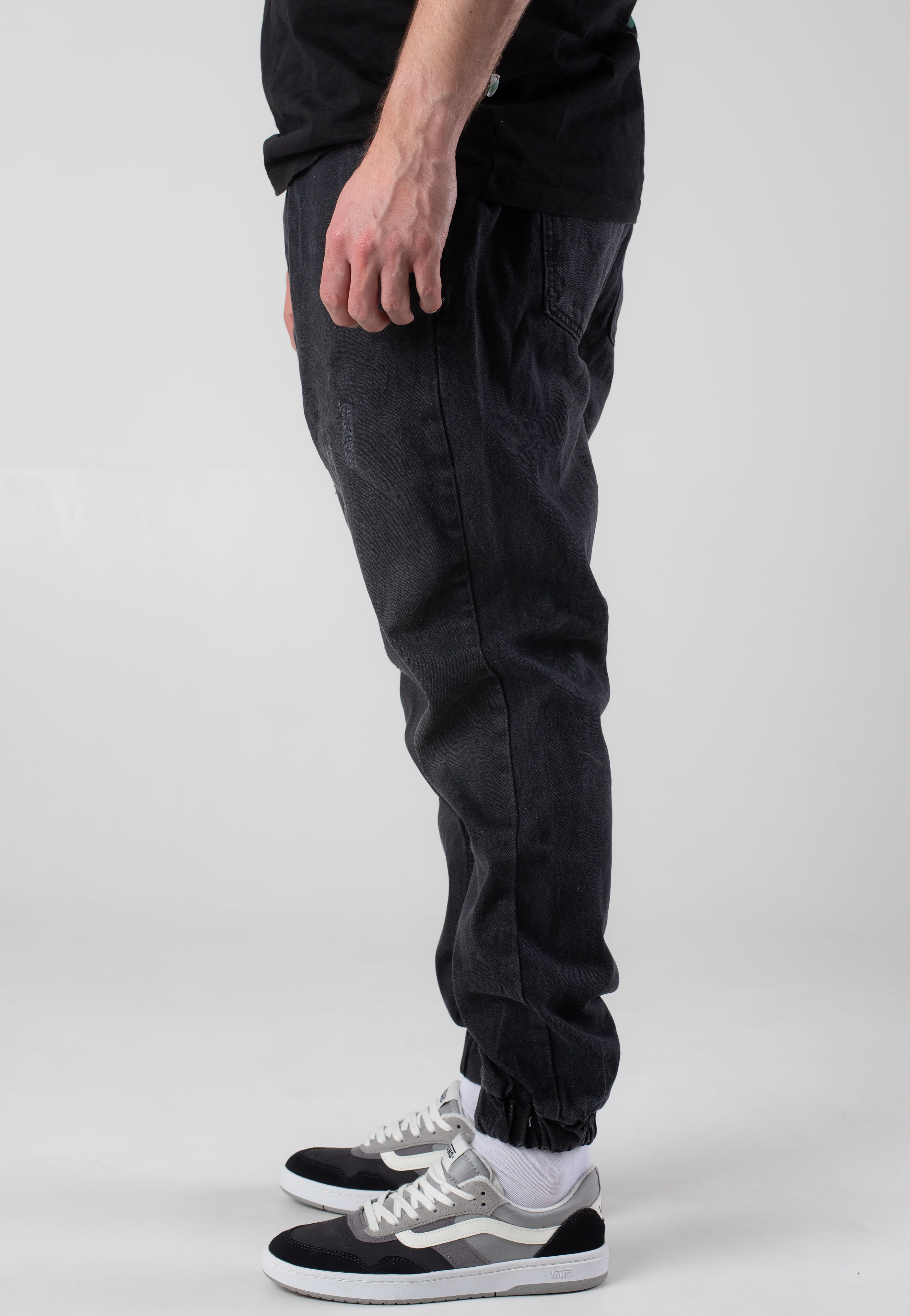 Urban Classics - Jogg Denim Black Washed - Pants | Men-Image