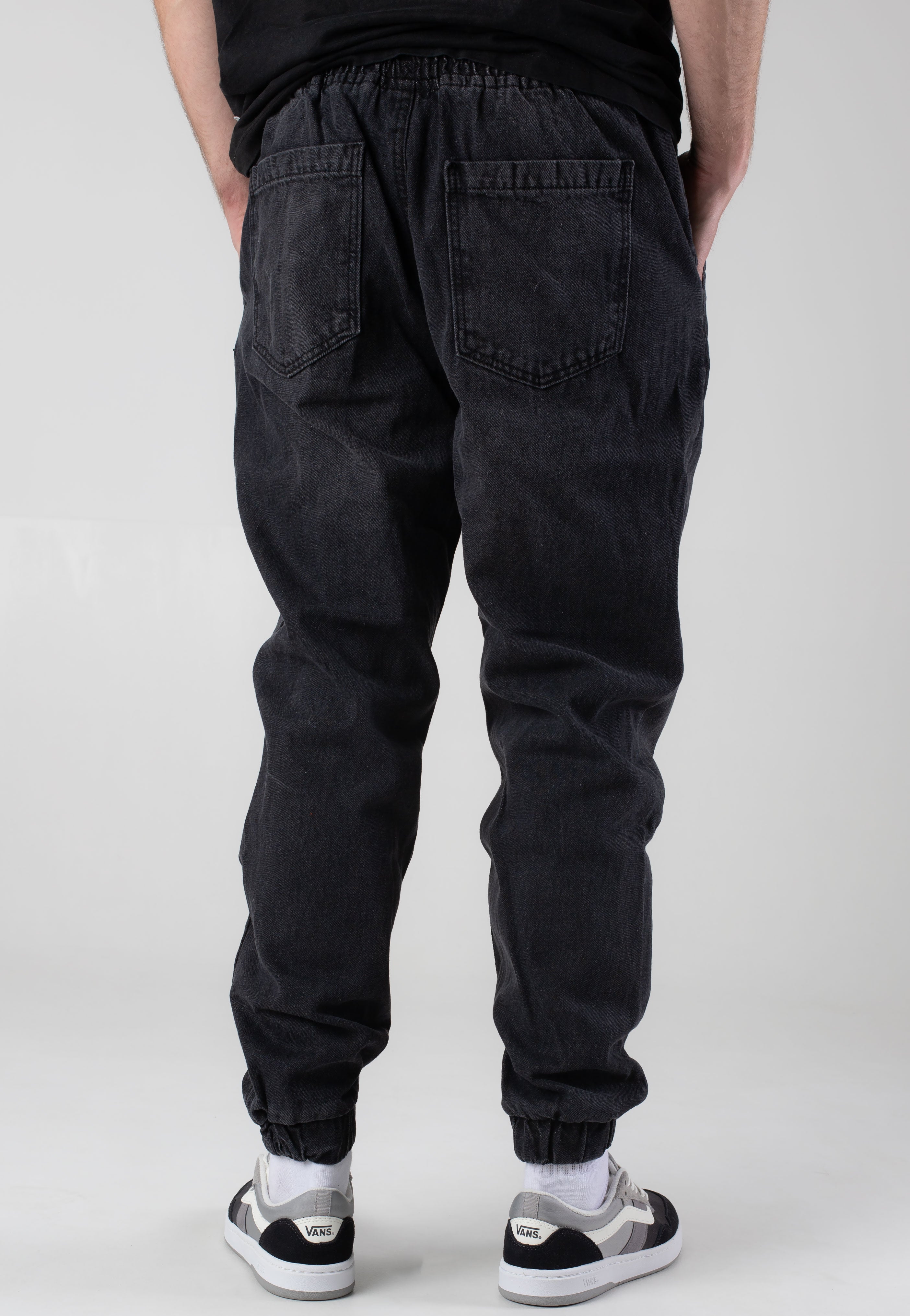 Urban Classics - Jogg Denim Black Washed - Pants | Men-Image