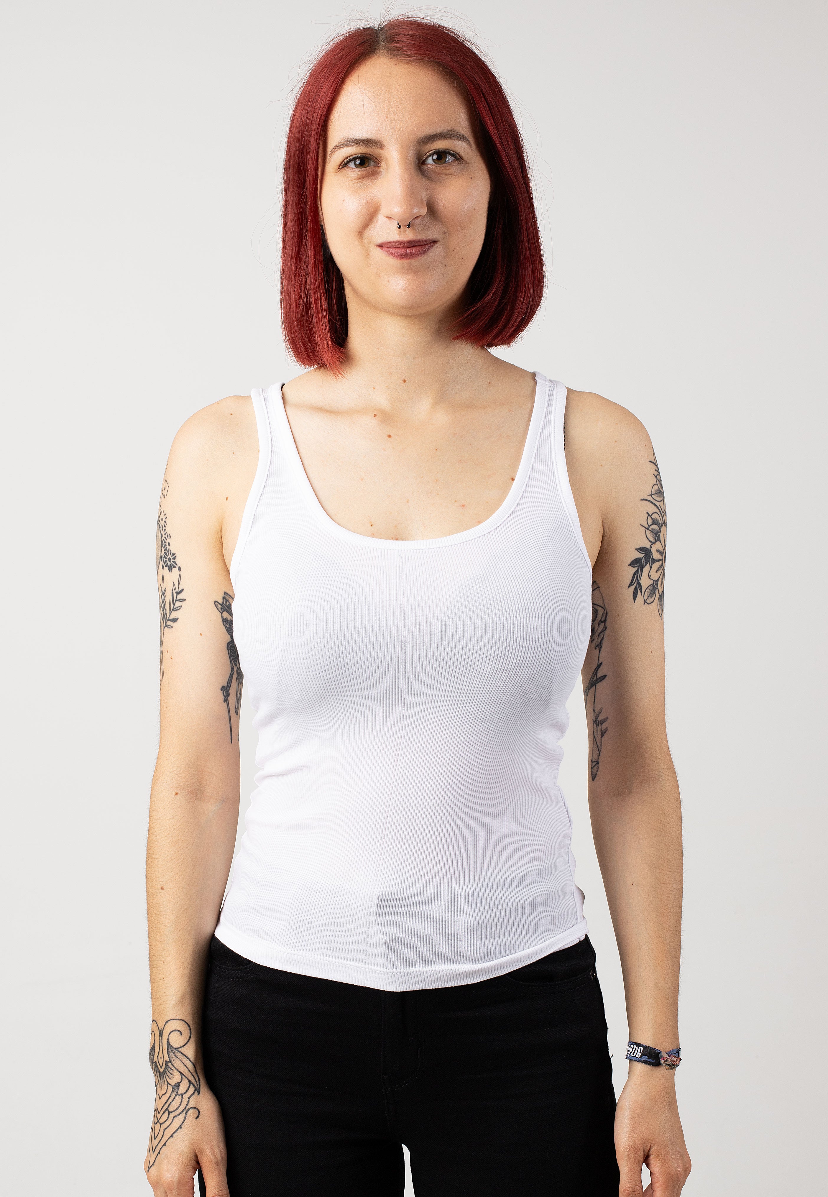 Urban Classics - Ladies Organic Basic Rib Pack Of 2 Black/White - Tank | Women-Image