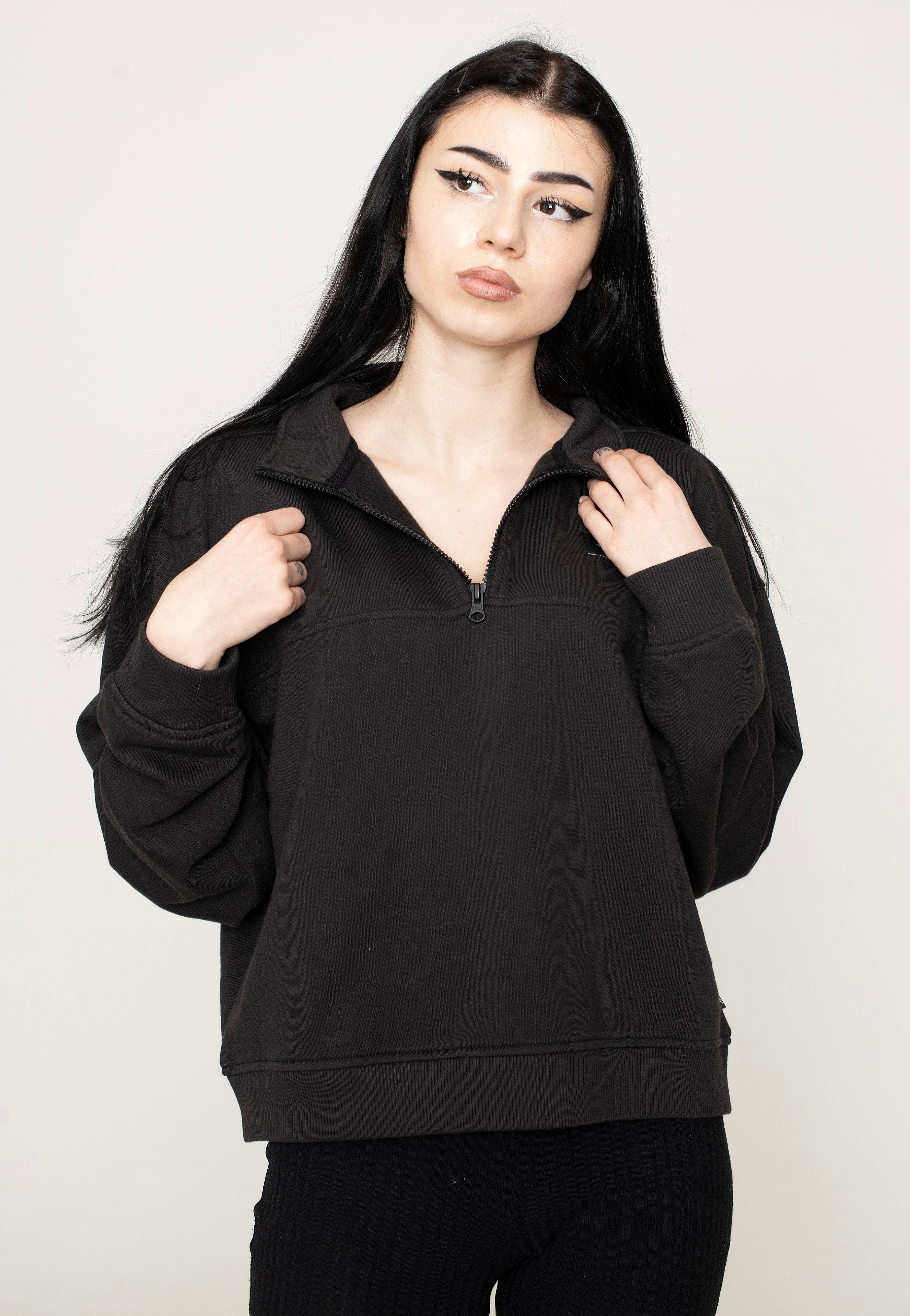Vans - Leighton Mock Neck Fleece Black - Sweater | Nuclear Blast