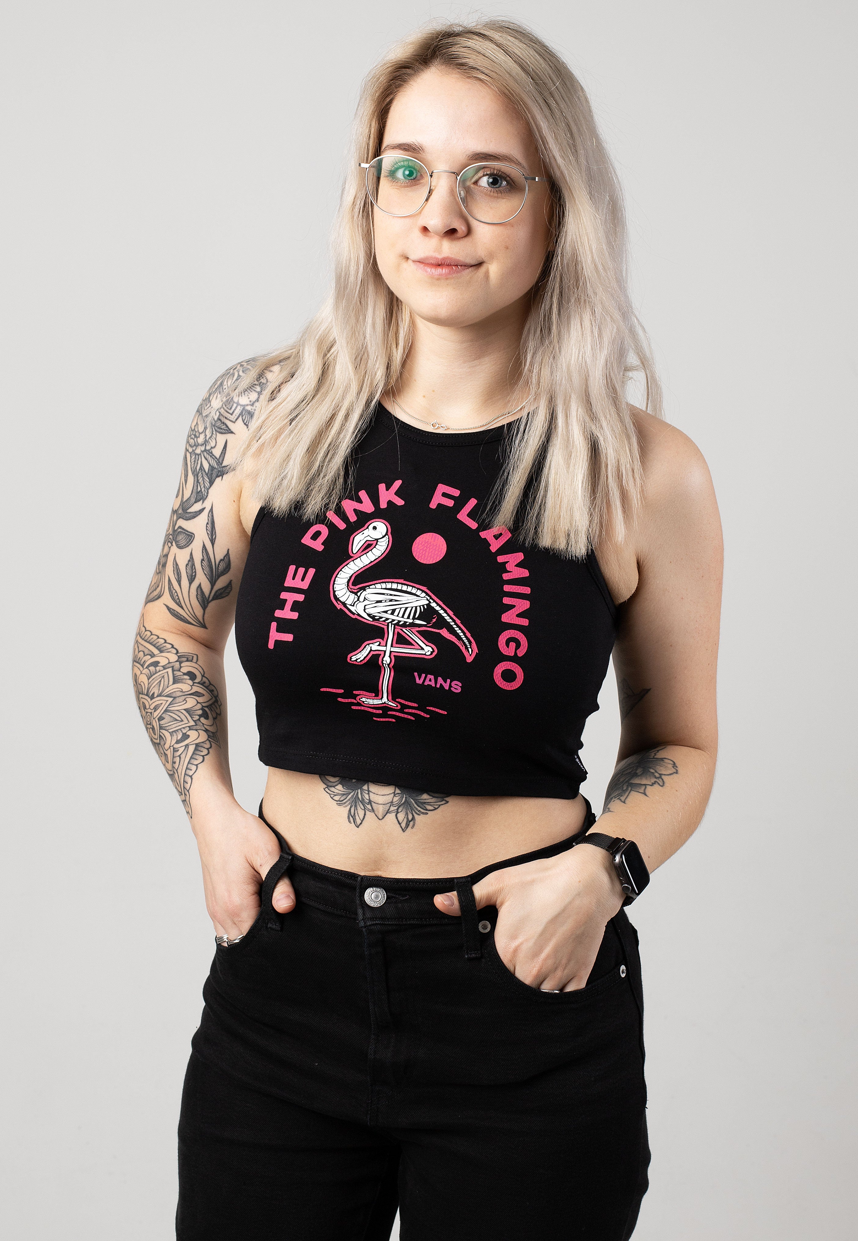 Vans - Flaminghost Fitted Black - Tank | Women-Image
