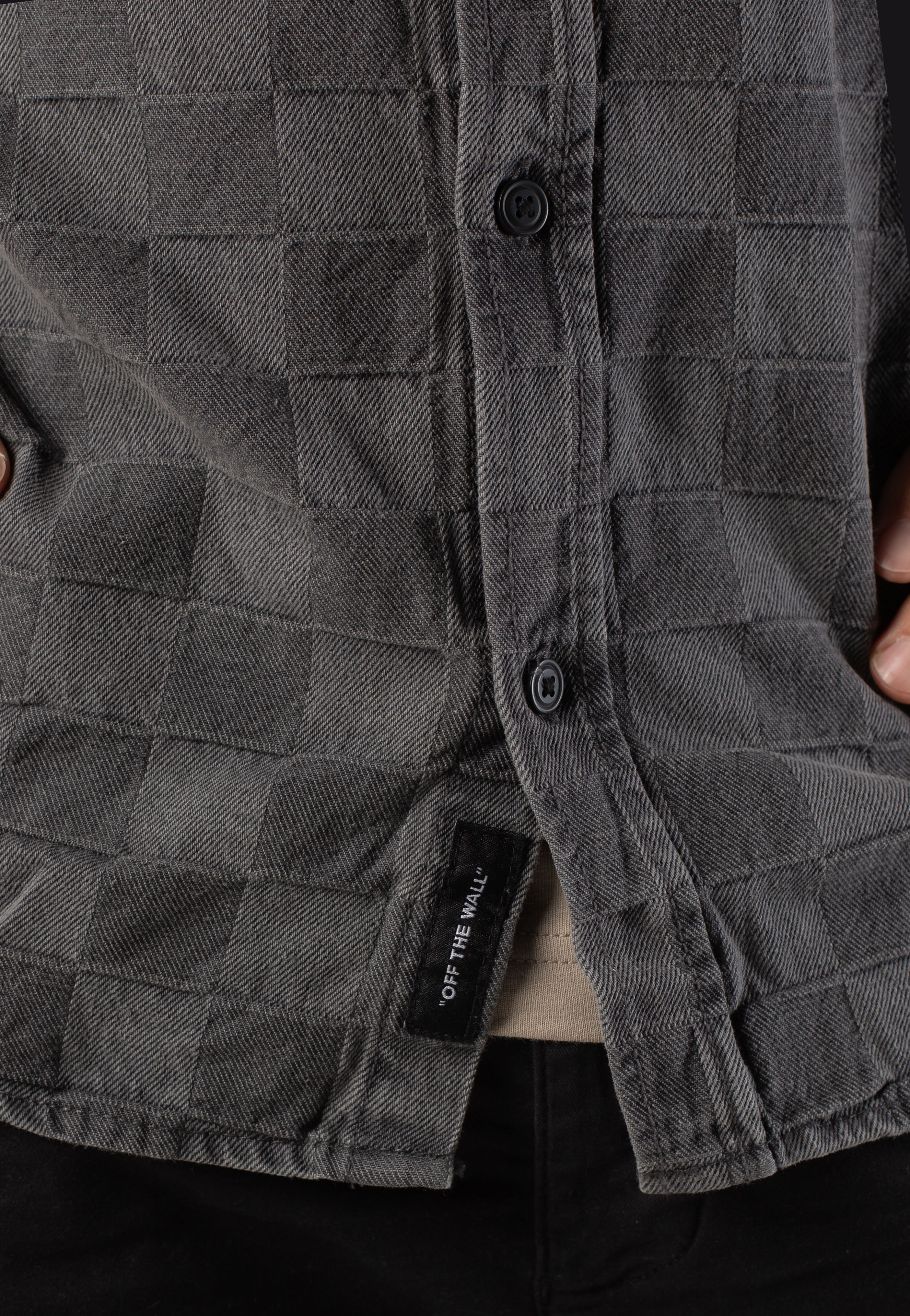 Vans - Hastings Checkerboard Denin Woven Faded Black - Shirt | Men-Image