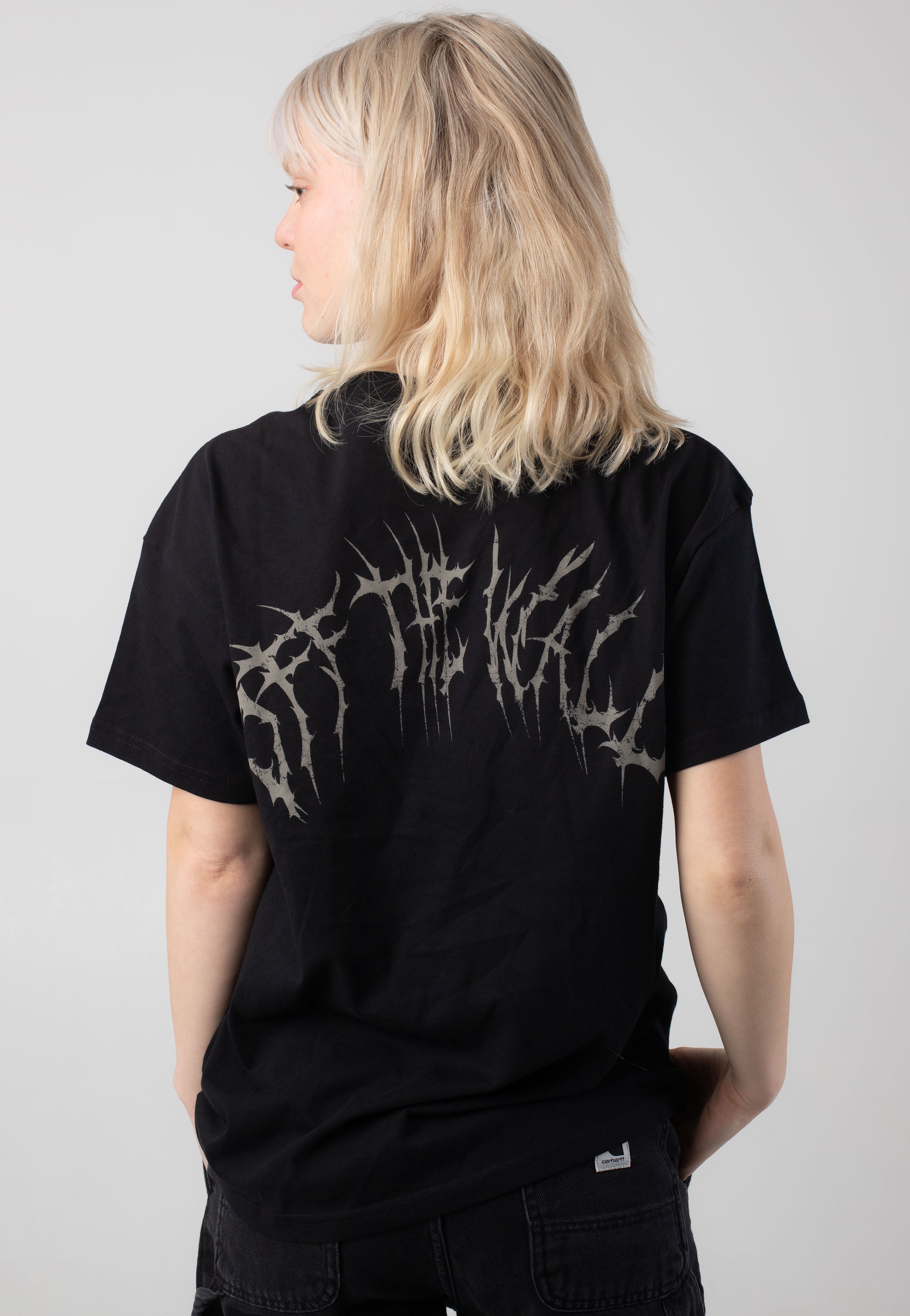 Vans - Metal University Oversized Black - T-Shirt | Women-Image