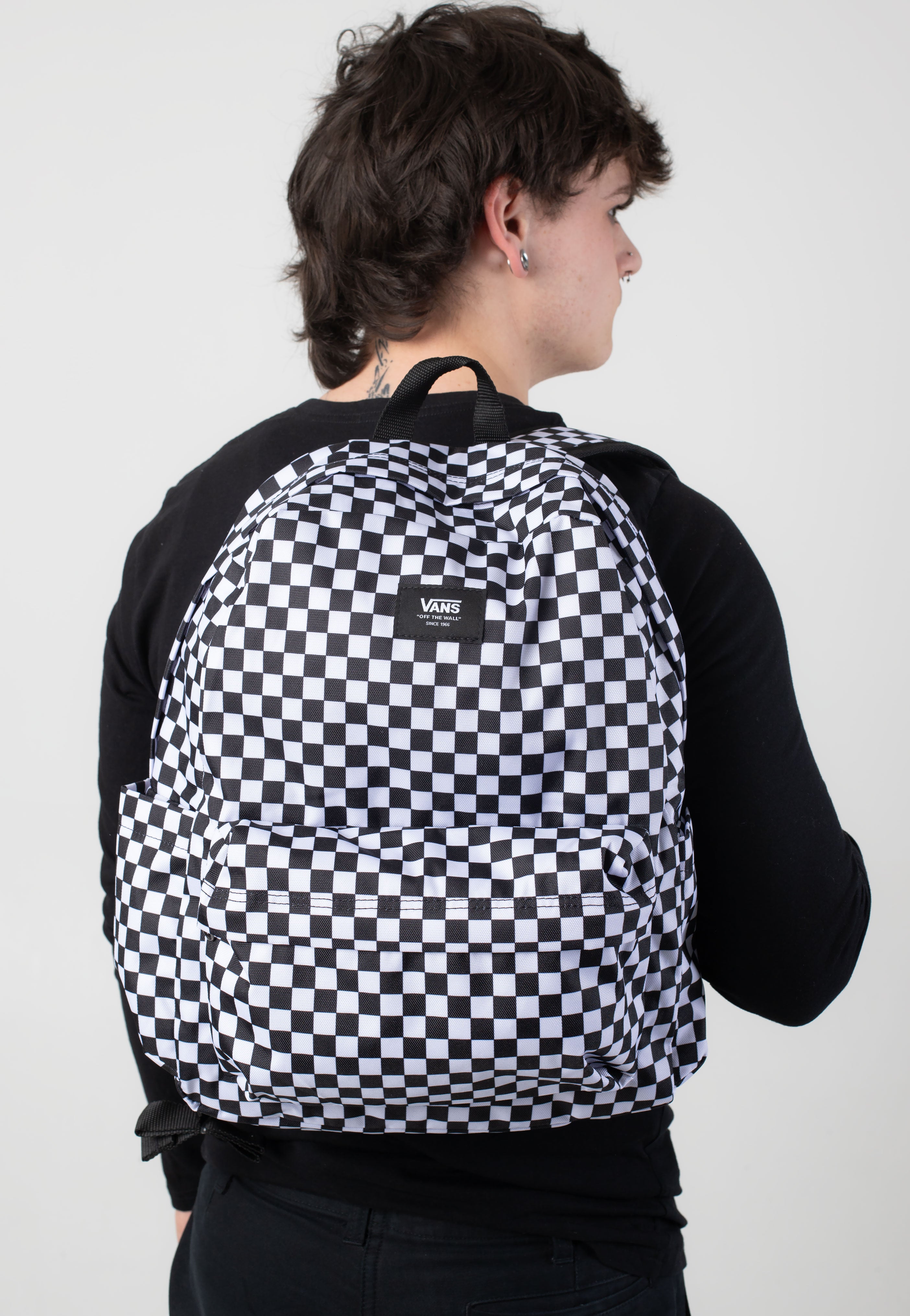 Vans - Old Skool Check Black/White - Backpack | Neutral-Image