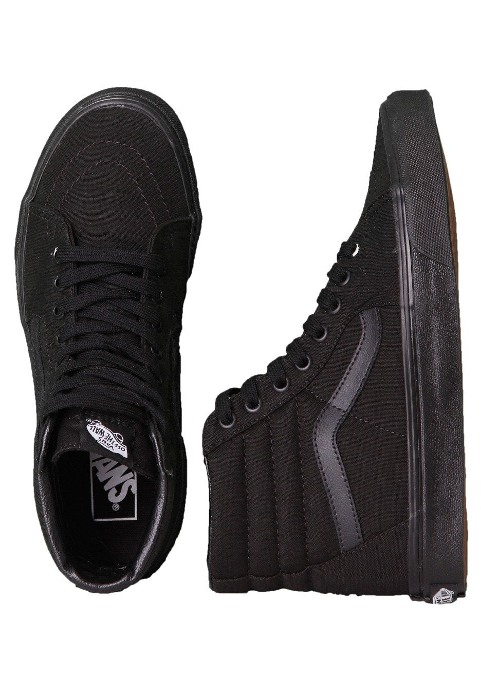 Vans high neck black shoes new arrivals