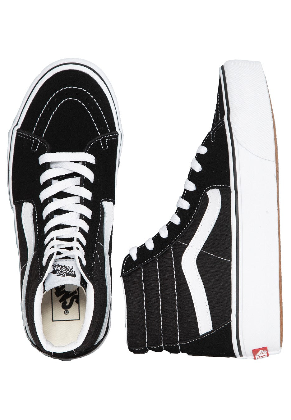 Vans - Sk8 Hi Platform 2.0 Black/True White - Girl Shoes Vans - Sk8 Hi Platform 2.0 Black/True White - Girl Shoes