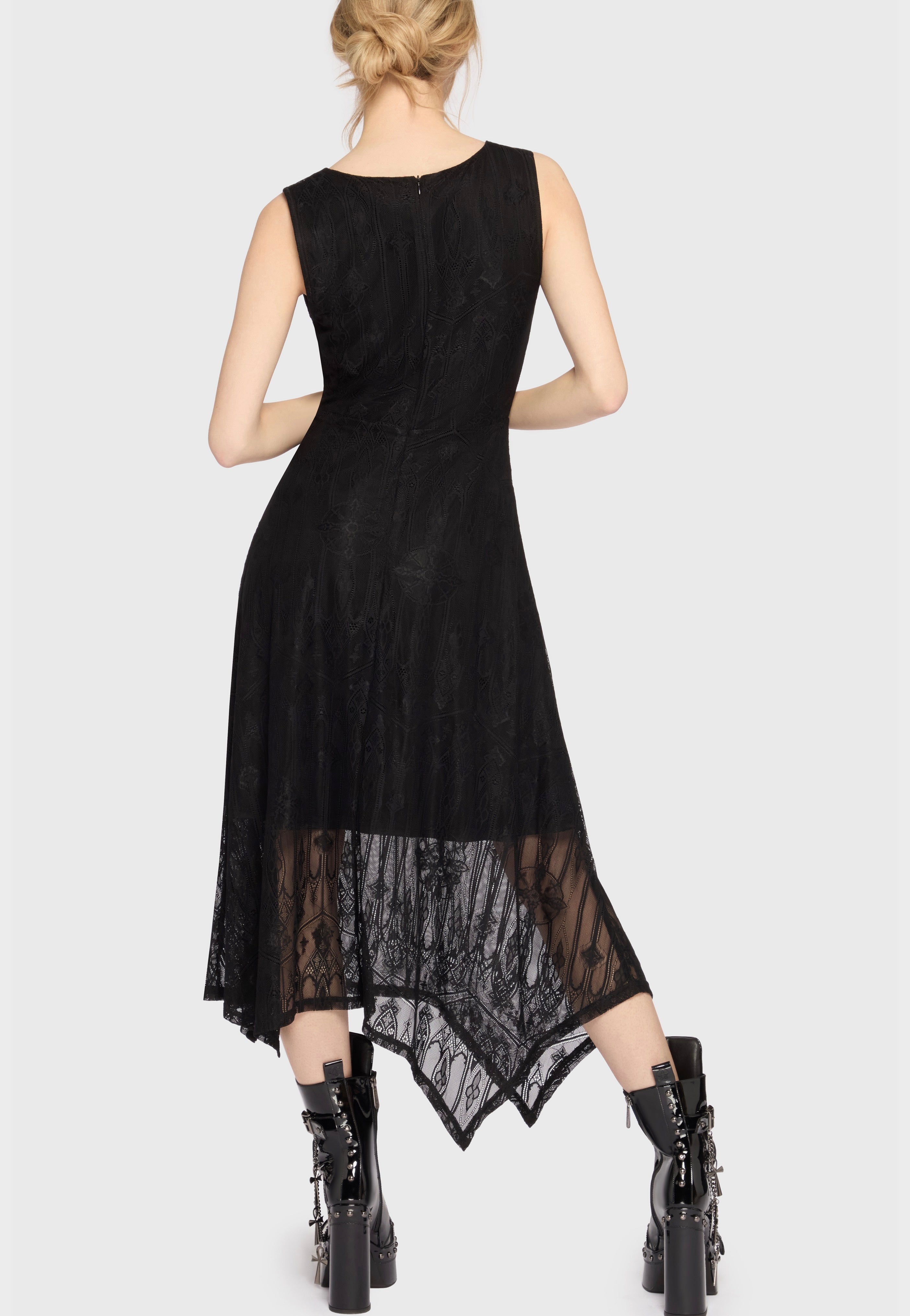 Killstar - Vesper Wraith Midi Black - Dress | Women-Image