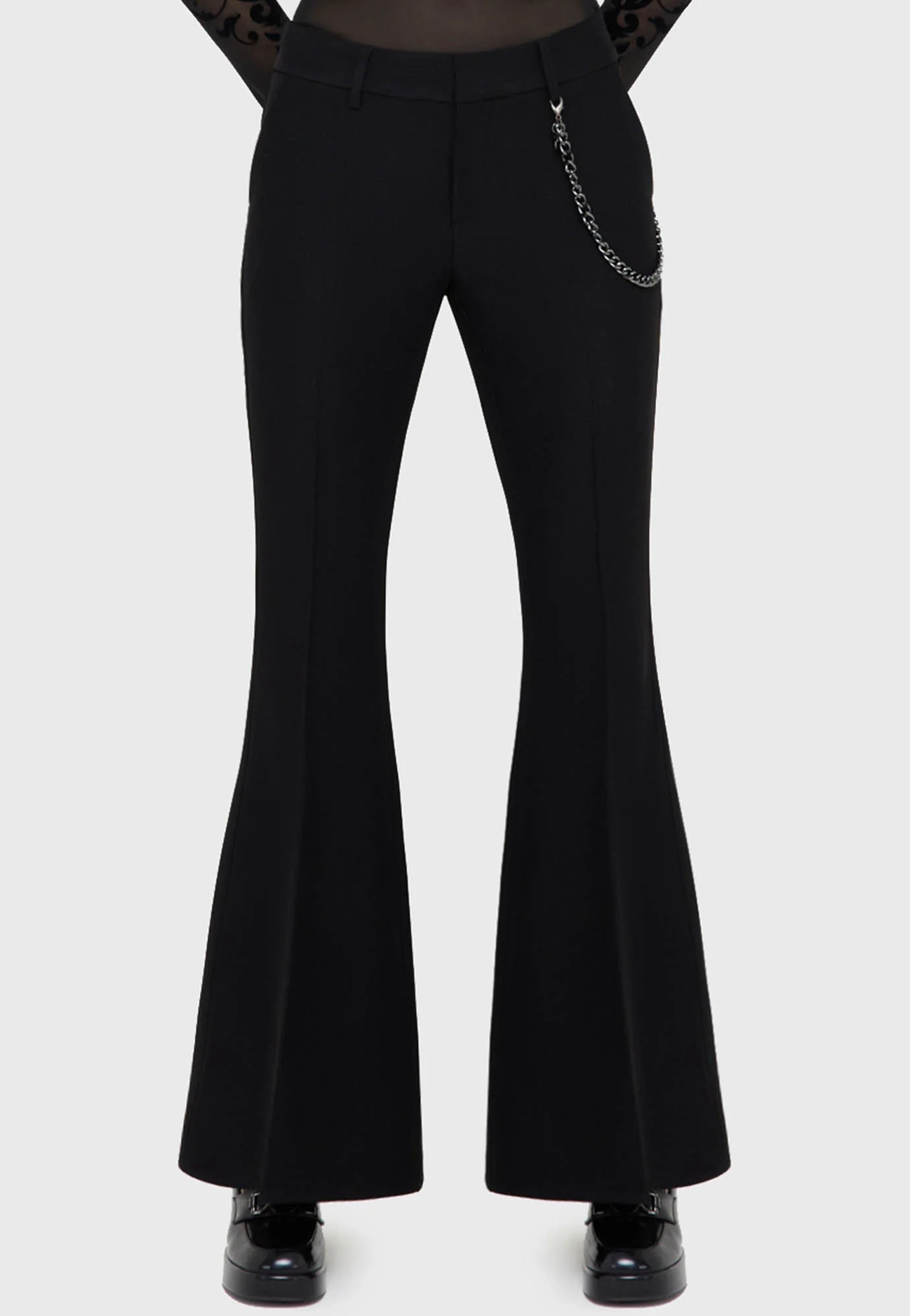 Killstar - Vile Vixen Flares Black - Pants | Women-Image