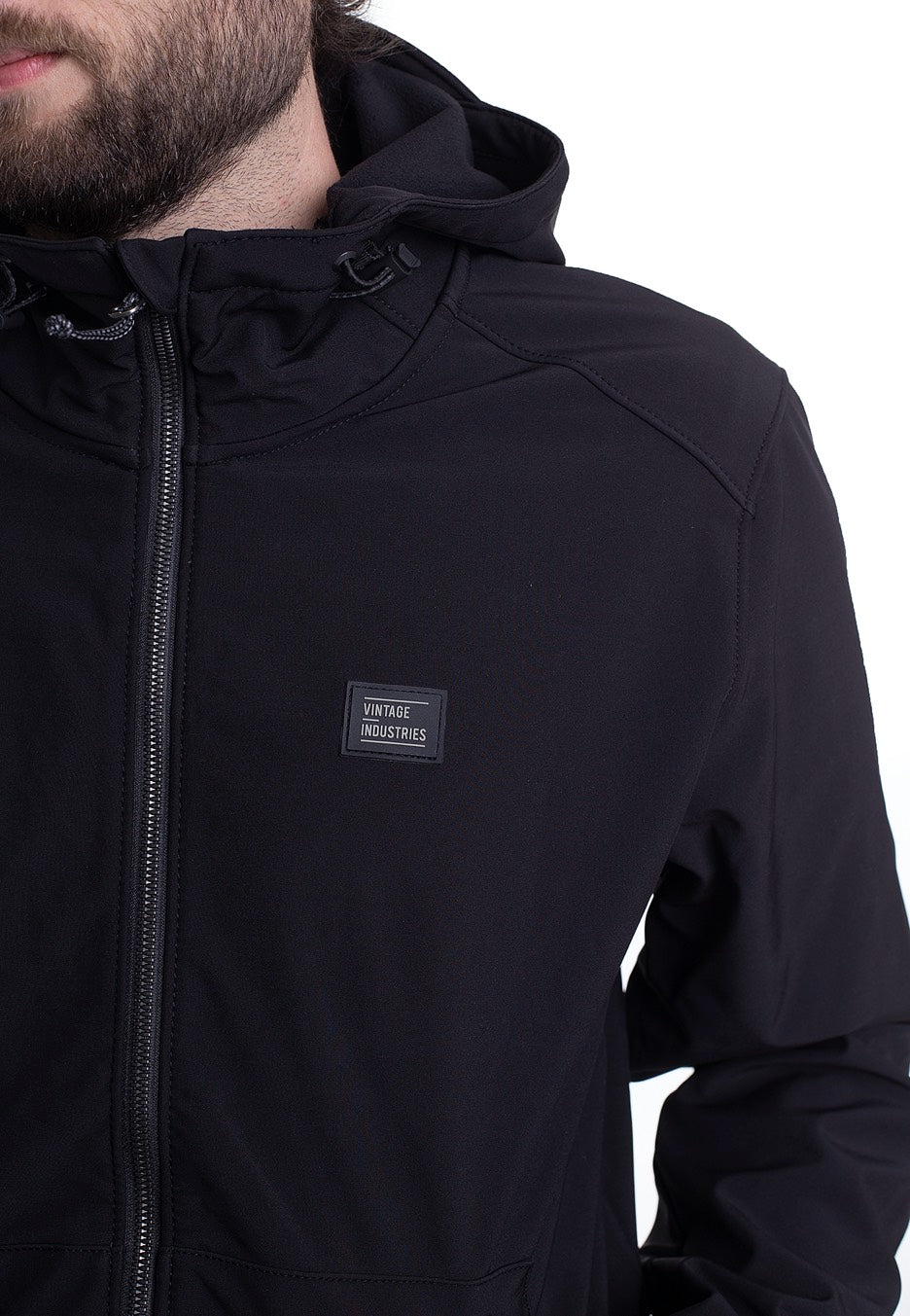 Vintage Industries Ashore Softshell Black Chaqueta