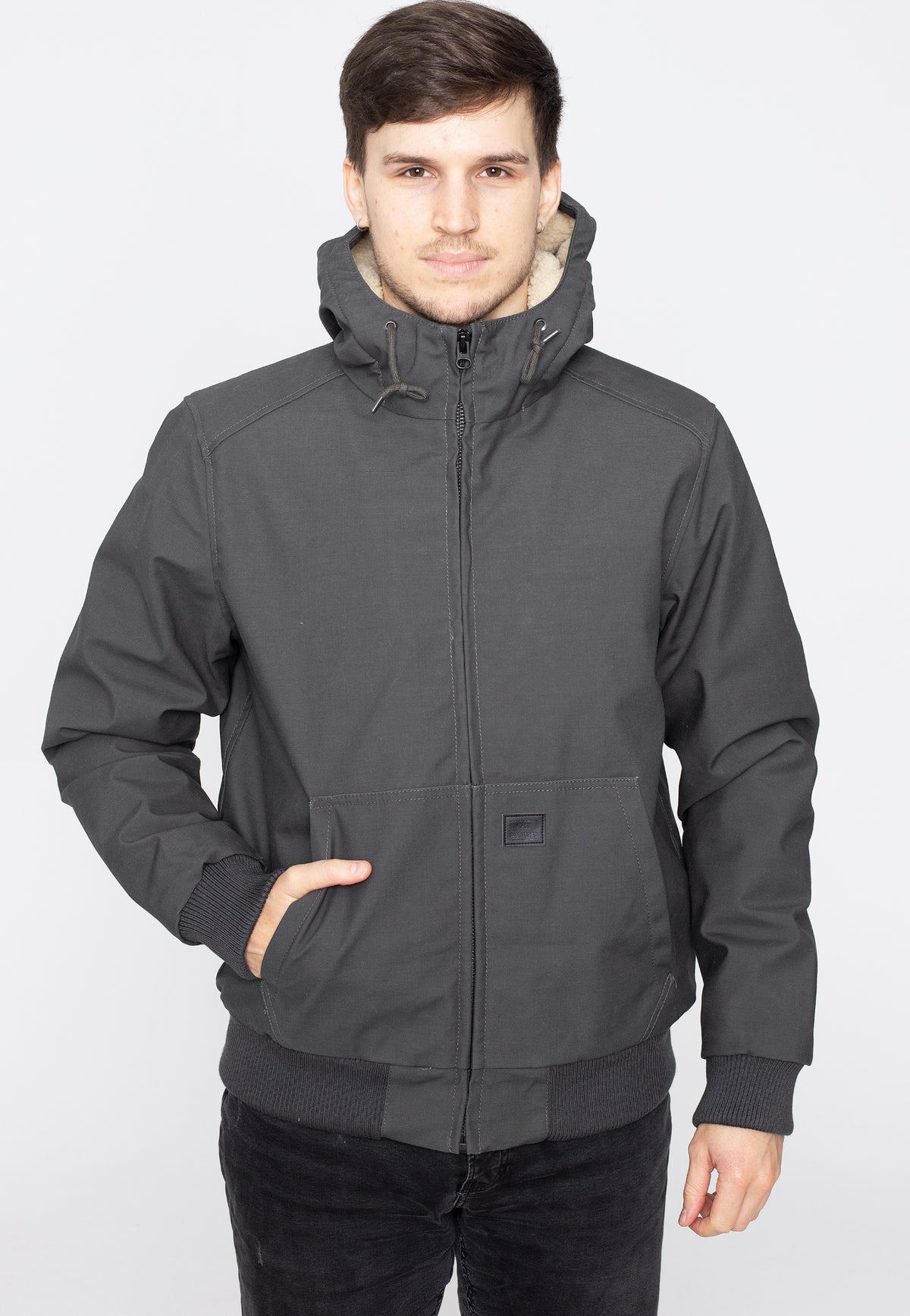 Vintage Industries Datton Grey Chaqueta