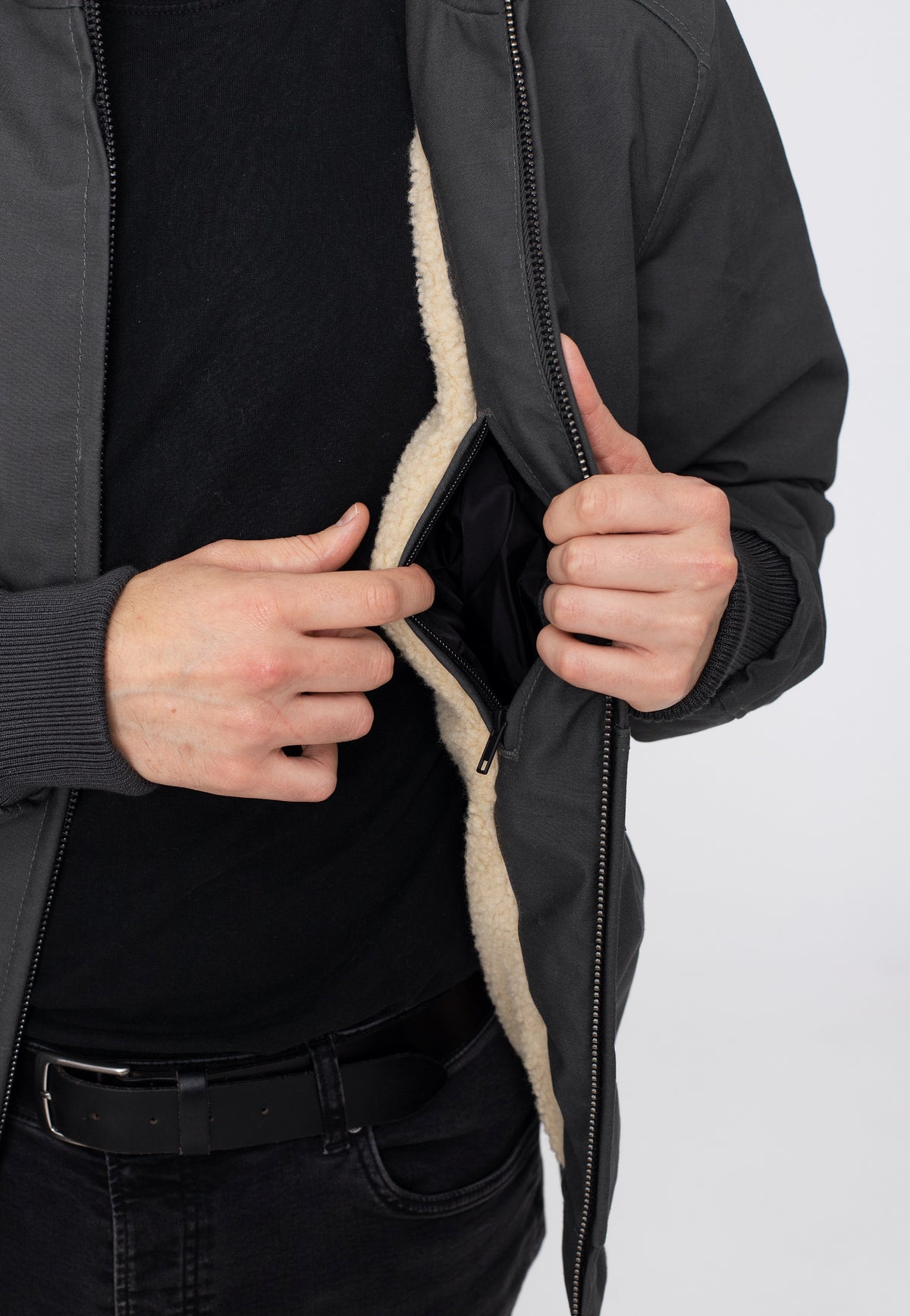 Vintage Industries Datton Grey Chaqueta