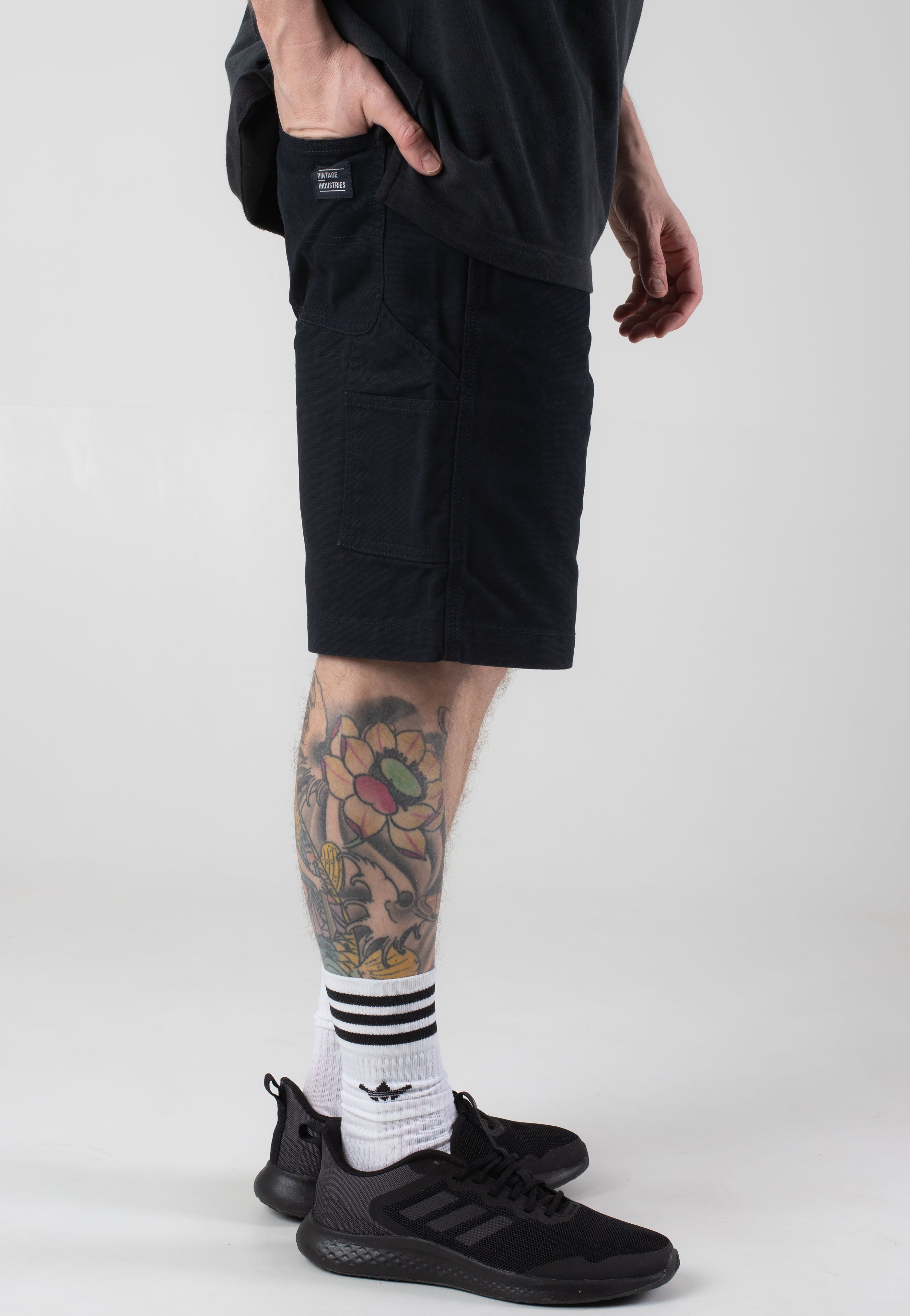Vintage Industries - Dayton Black - Shorts | Men-Image