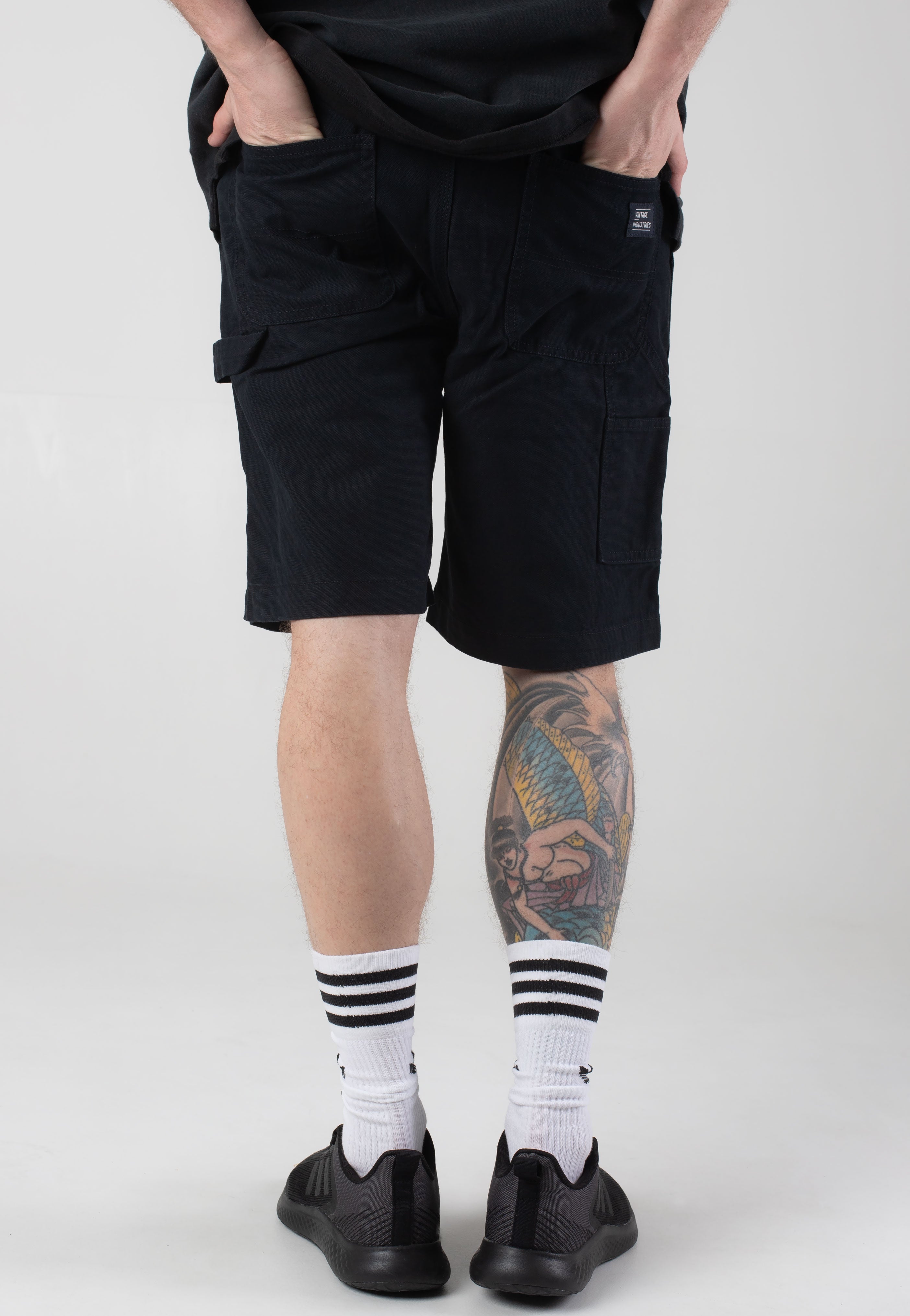 Vintage Industries - Dayton Black - Shorts | Men-Image