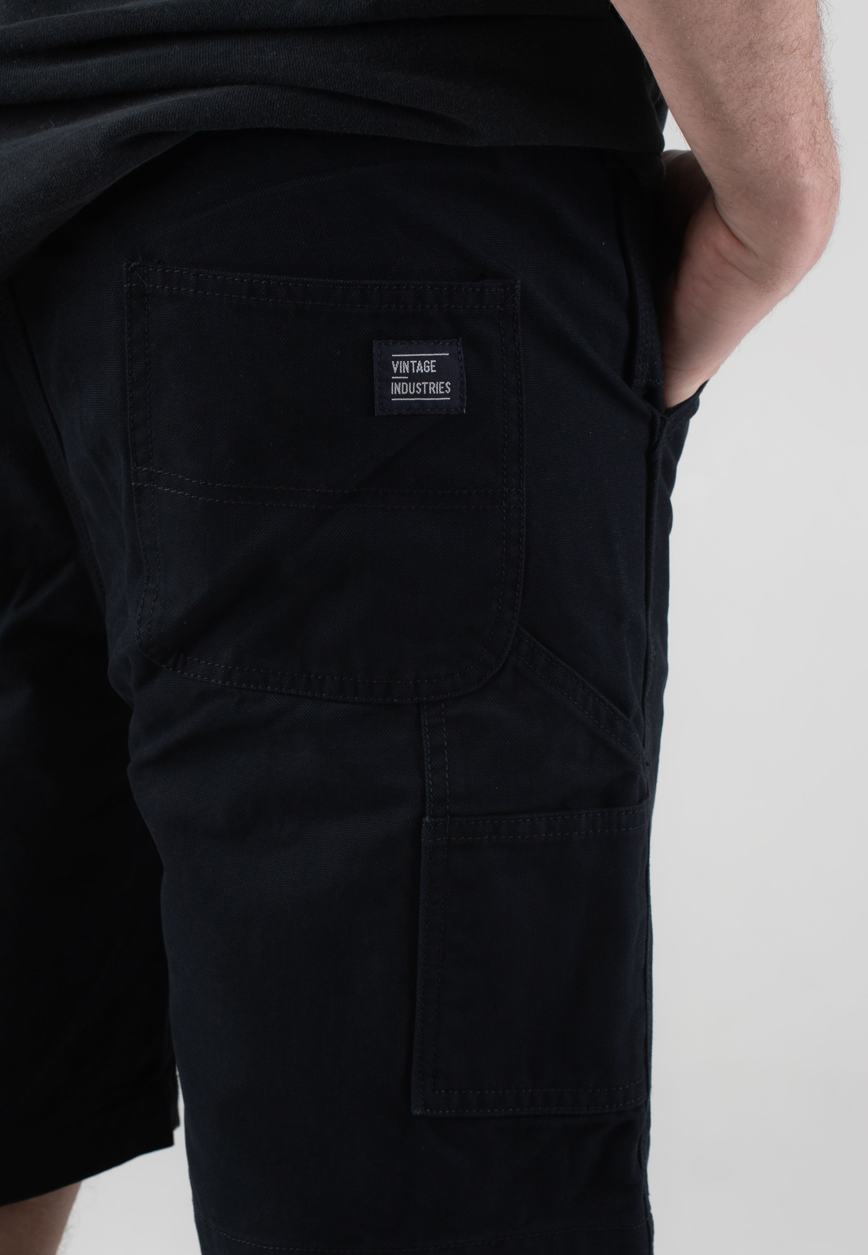 Vintage Industries - Dayton Black - Shorts | Men-Image