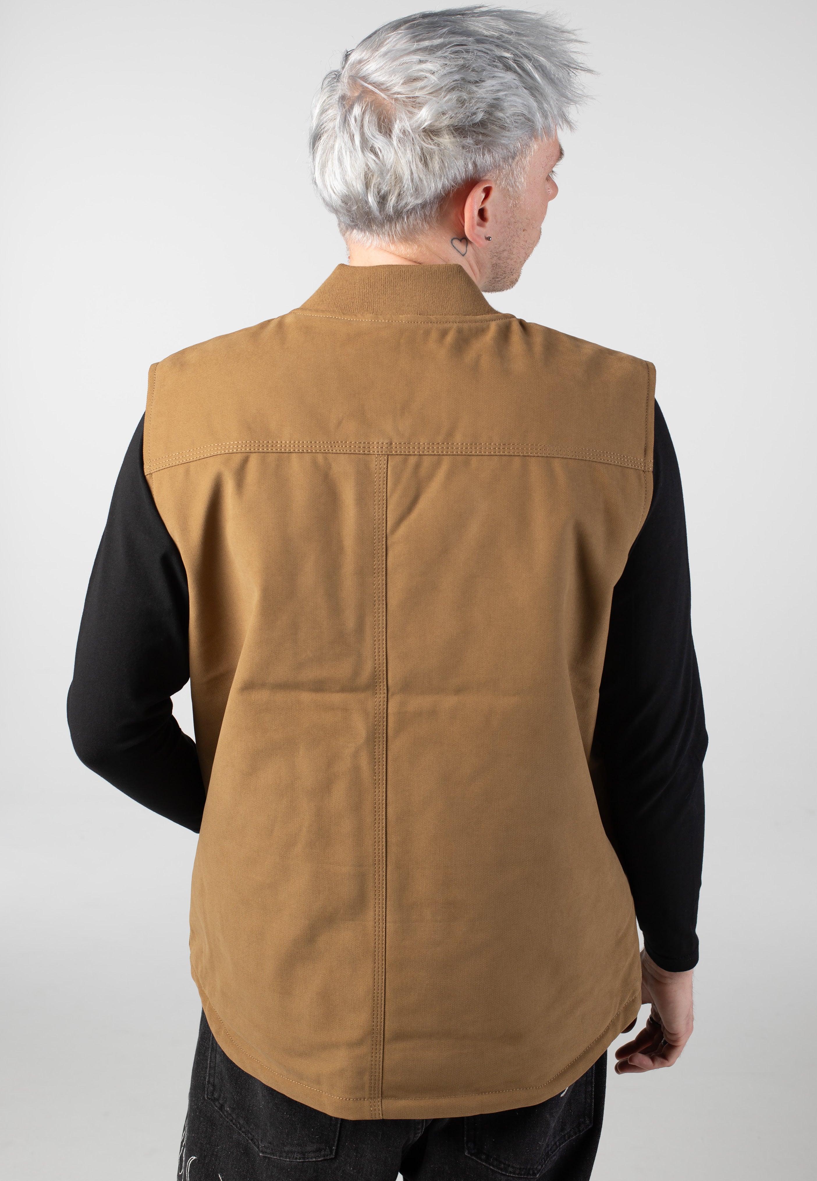 Vintage Industries - Hallet Bodywarmer Dark Tan - Vest | Men-Image