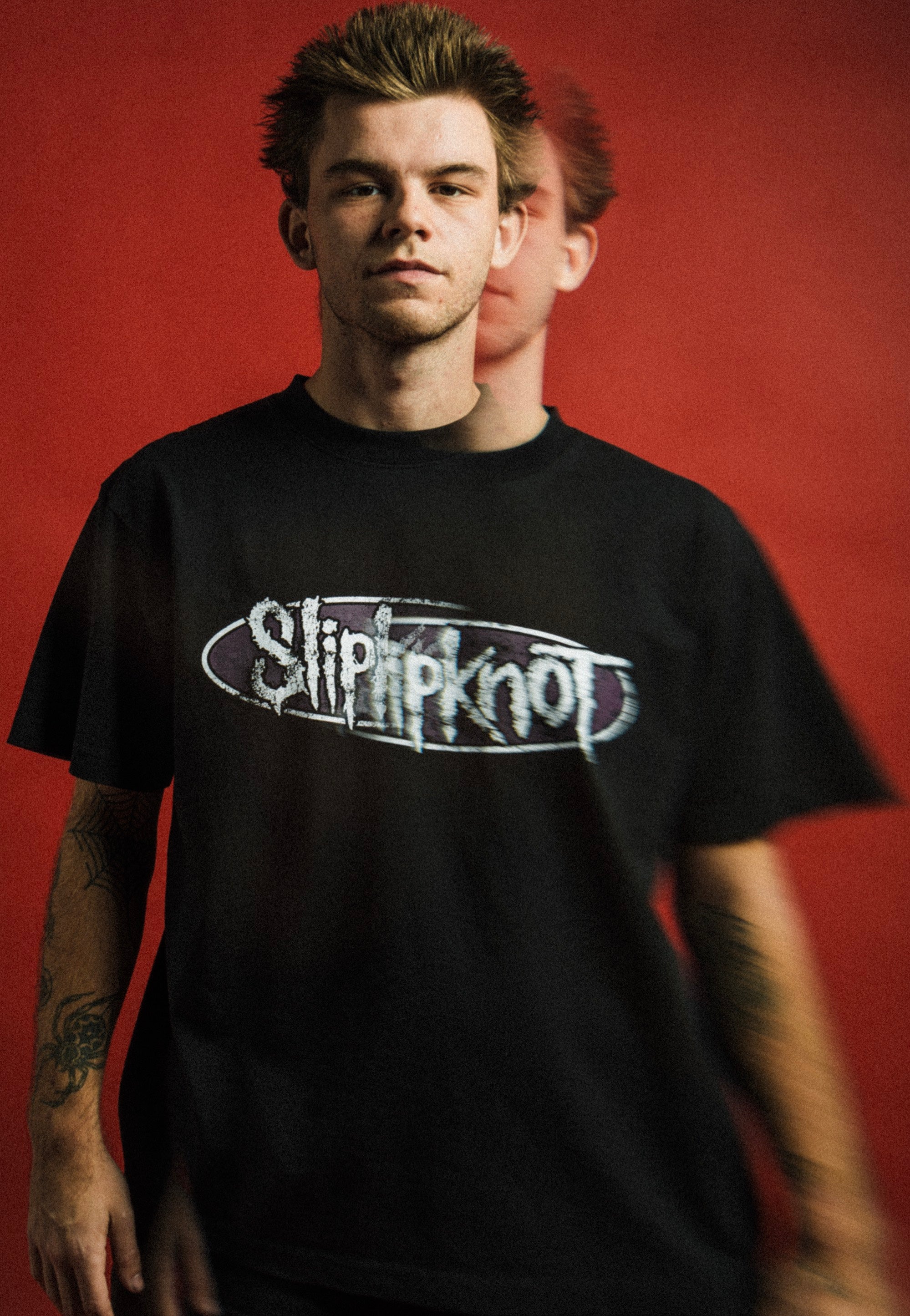 Welcome x Slipknot - Annihilation Boxy Garment-Dyed Black - T