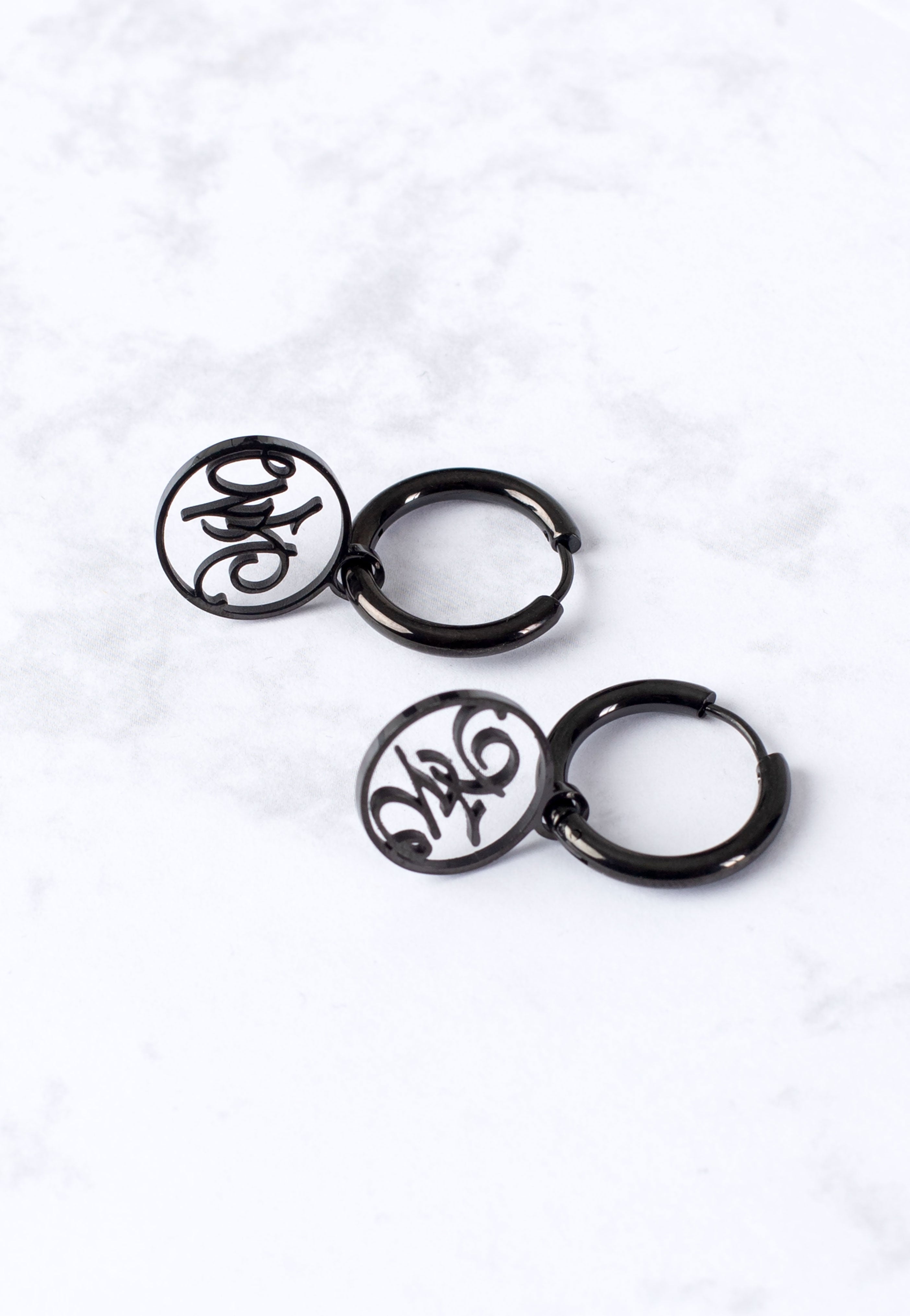 Wildcat x Nightwish - Little Cutted Hoops Black - Earrings | Neutral-Image