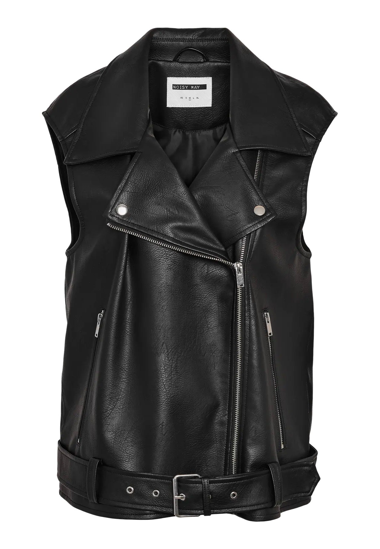 Noisy May - Lina Black Contrast Lining - Vest | Women-Image