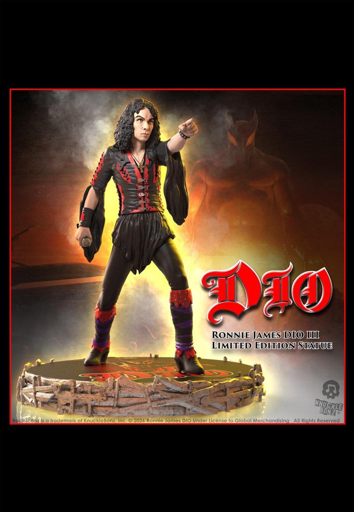 Dio James Dio III Rock Iconz Statue