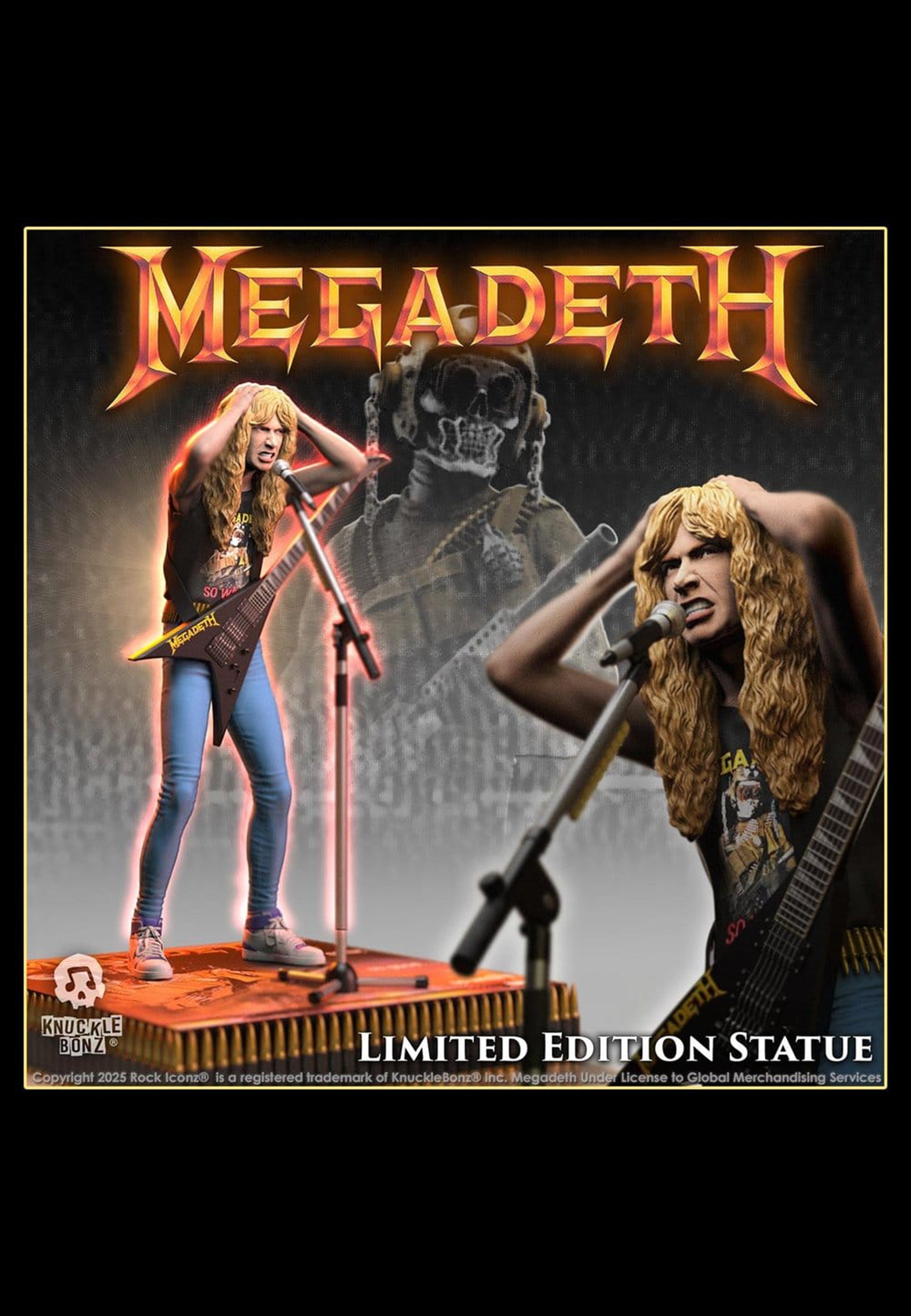Megadeth - Dave Mustaine II Rock Iconz - Statue | Nuclear Blast