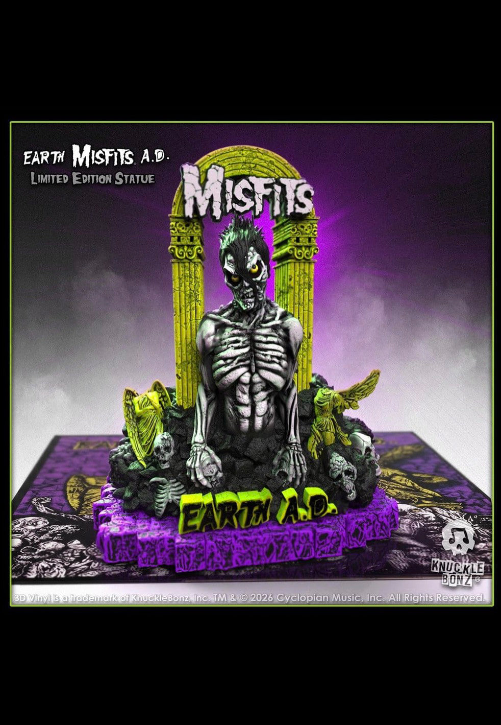 Misfits Earth A.D. Death Comes Ripping 3D Statue