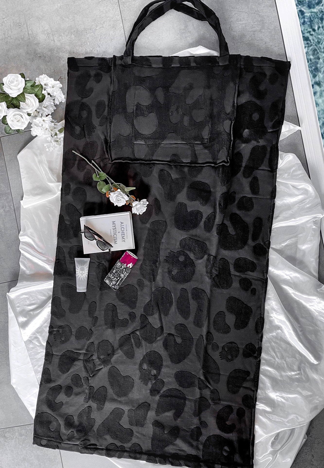 Killstar - Xtreme Beach Bag Black - Towel | Neutral-Image